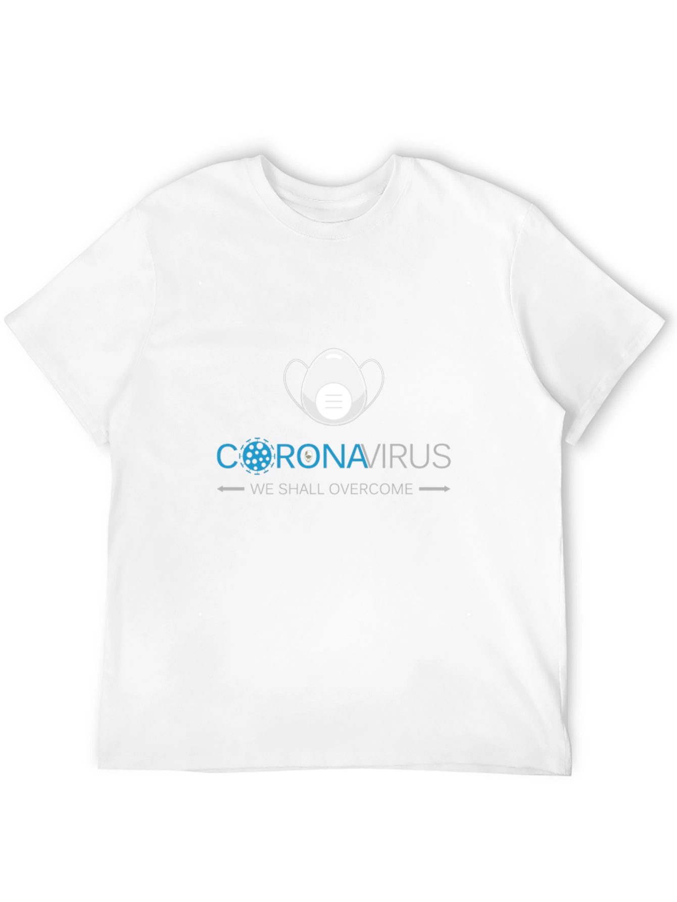 Coronavirus We Shall Overcome Black T-Shirt