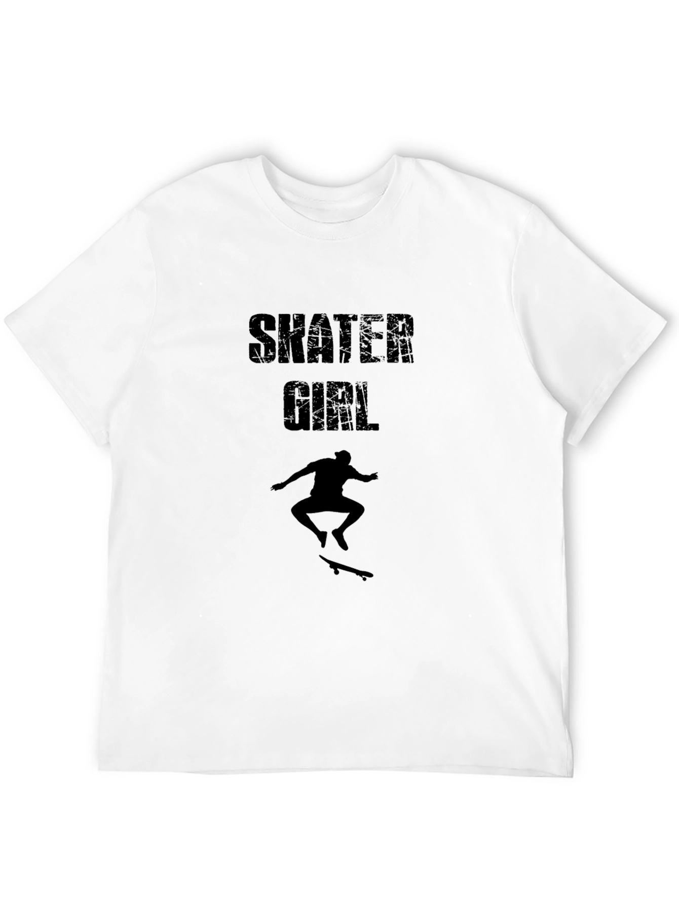Skater Girl Graphic Tee - Black