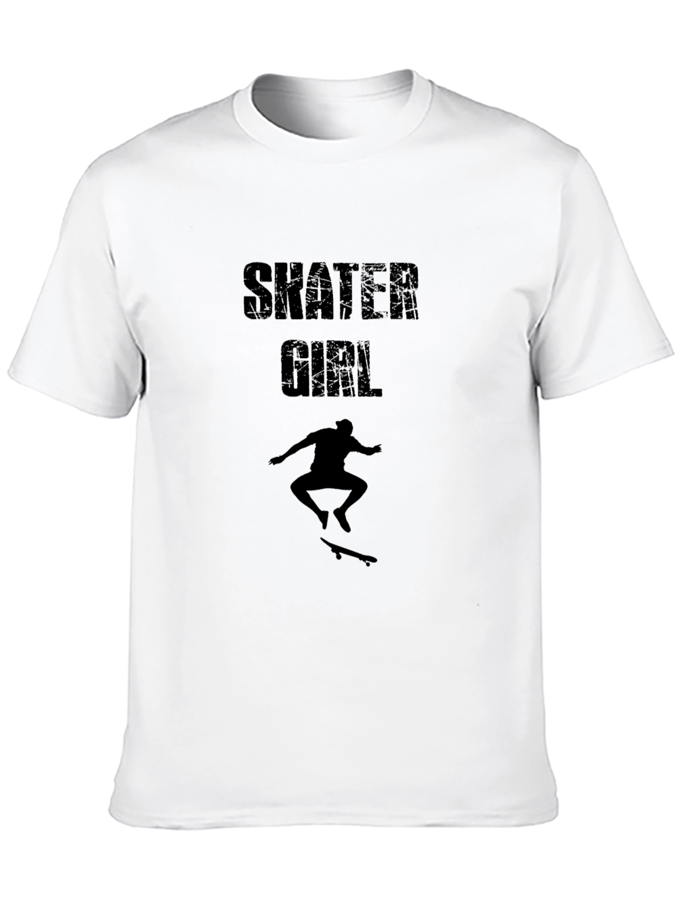 Skater Girl Graphic Tee - Black