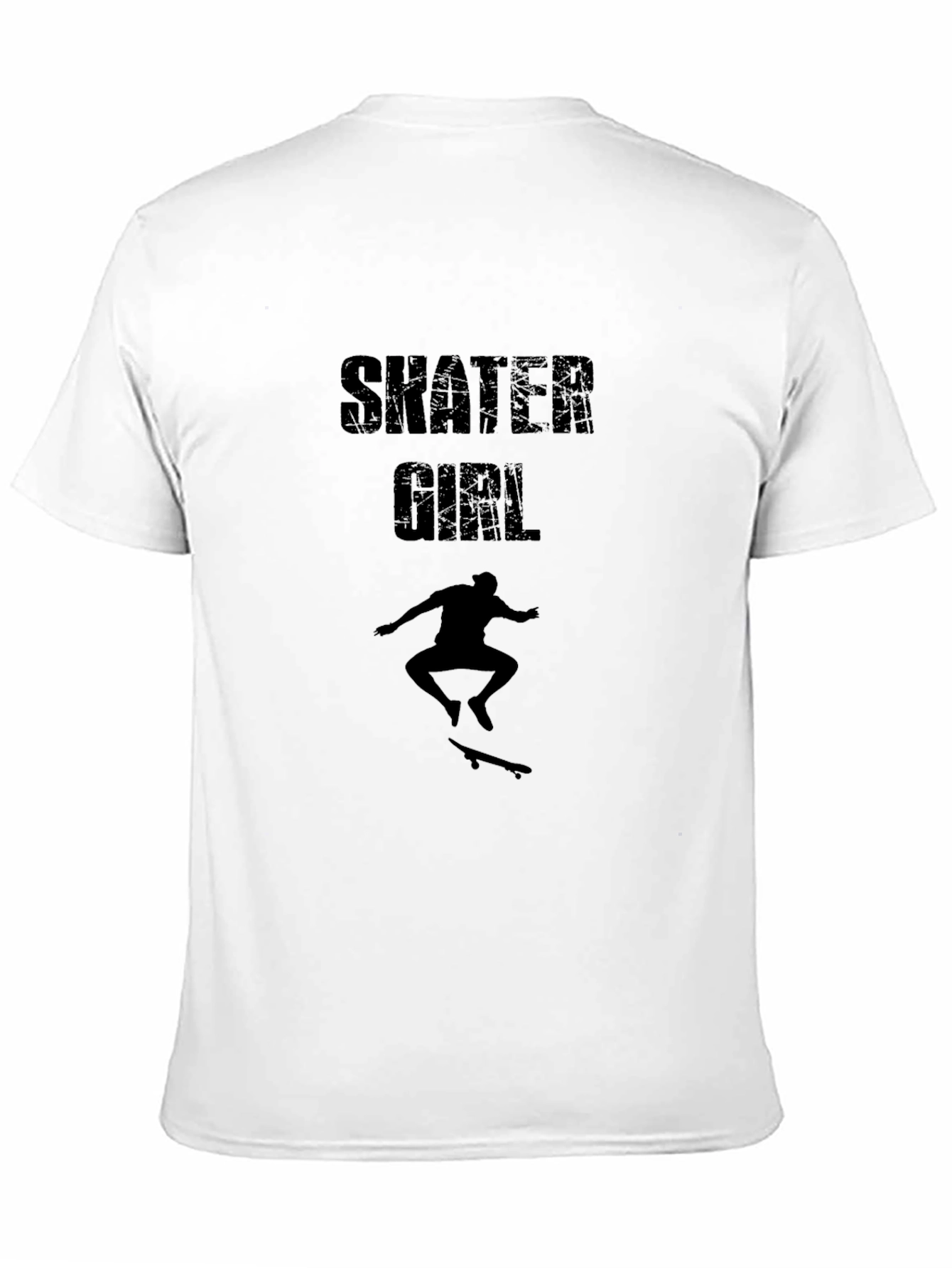 Skater Girl Graphic Tee - Black