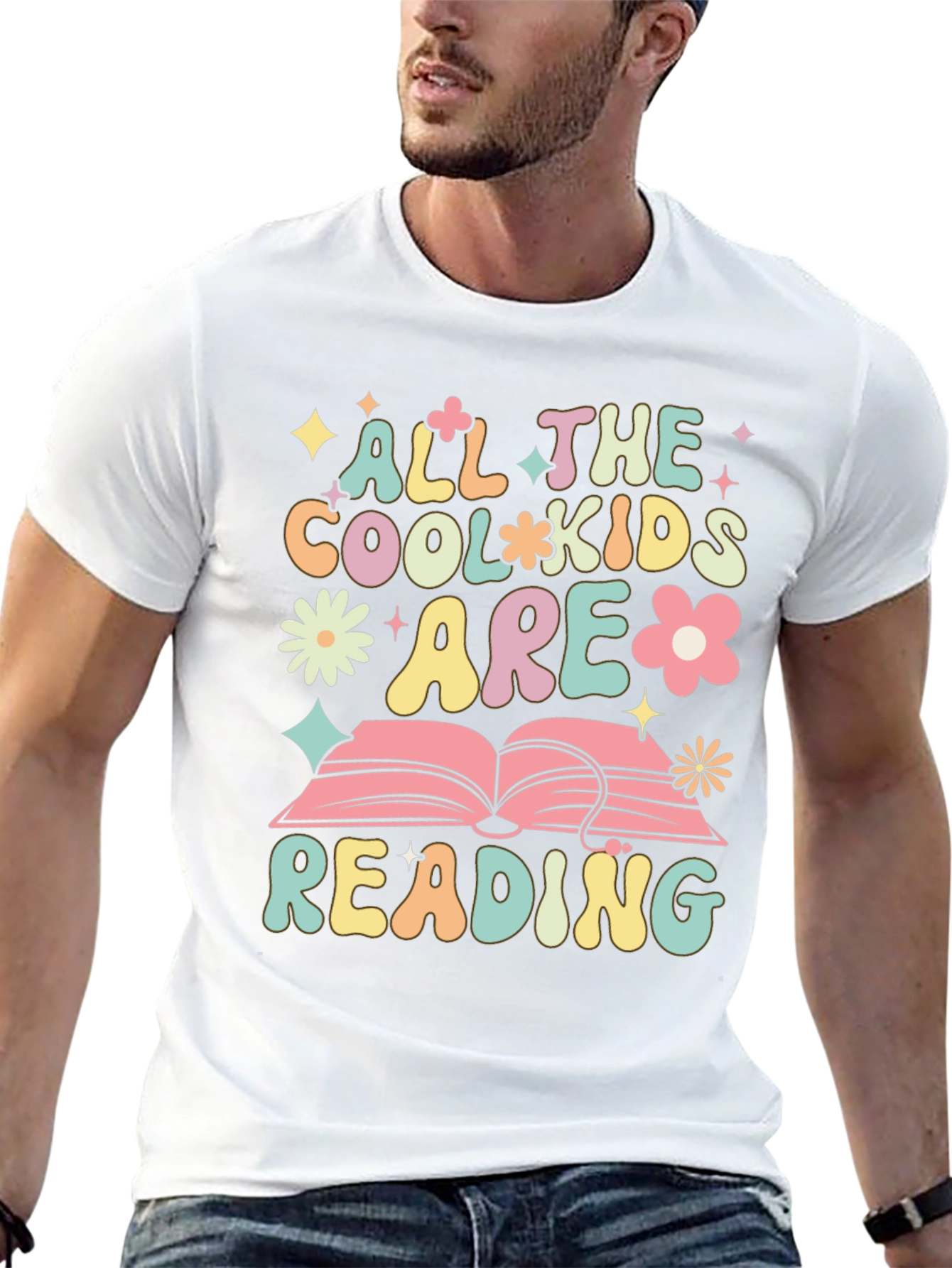 All The Cool Kids Are Reading Black T-Shirt