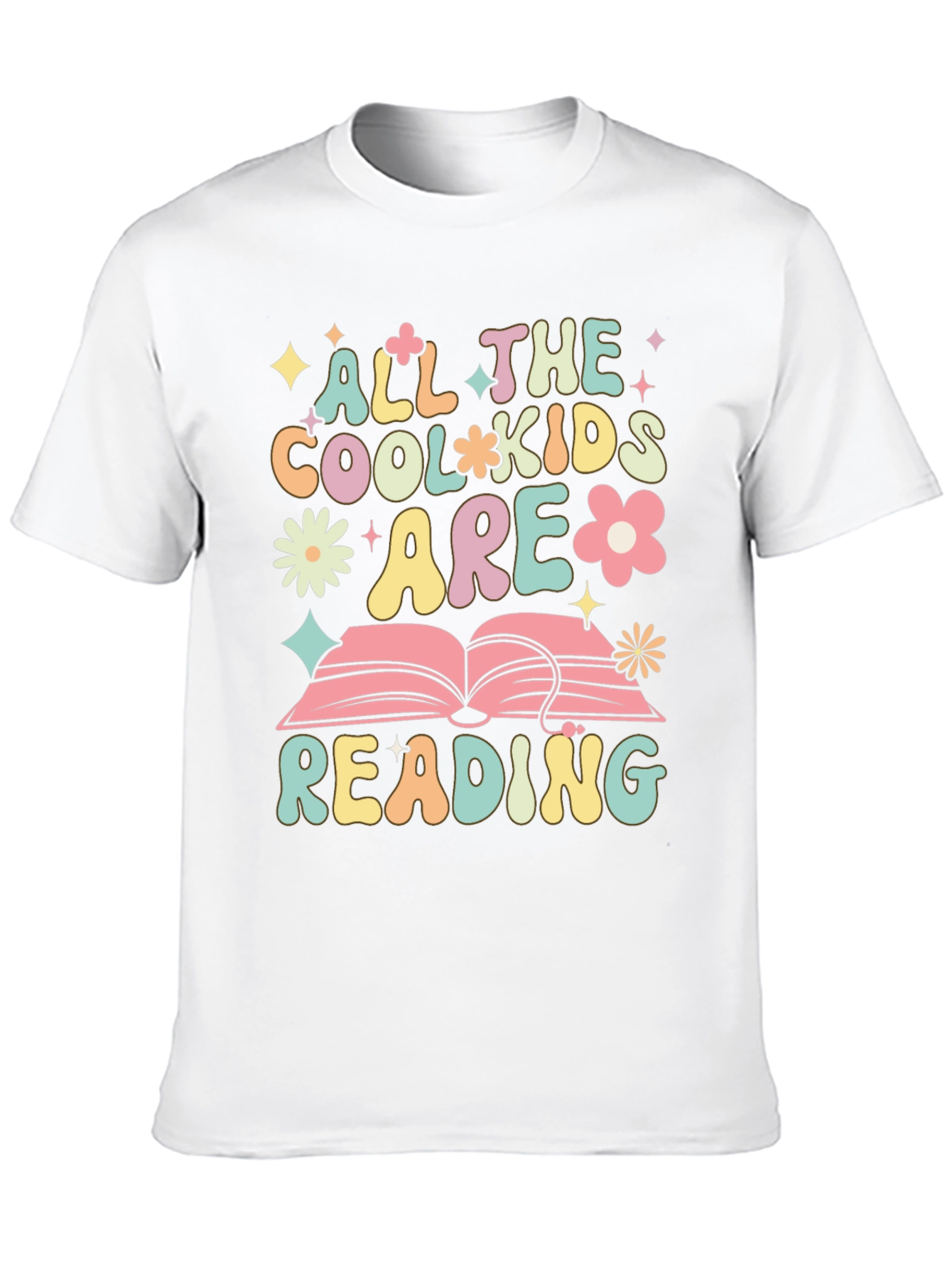 All The Cool Kids Are Reading Black T-Shirt
