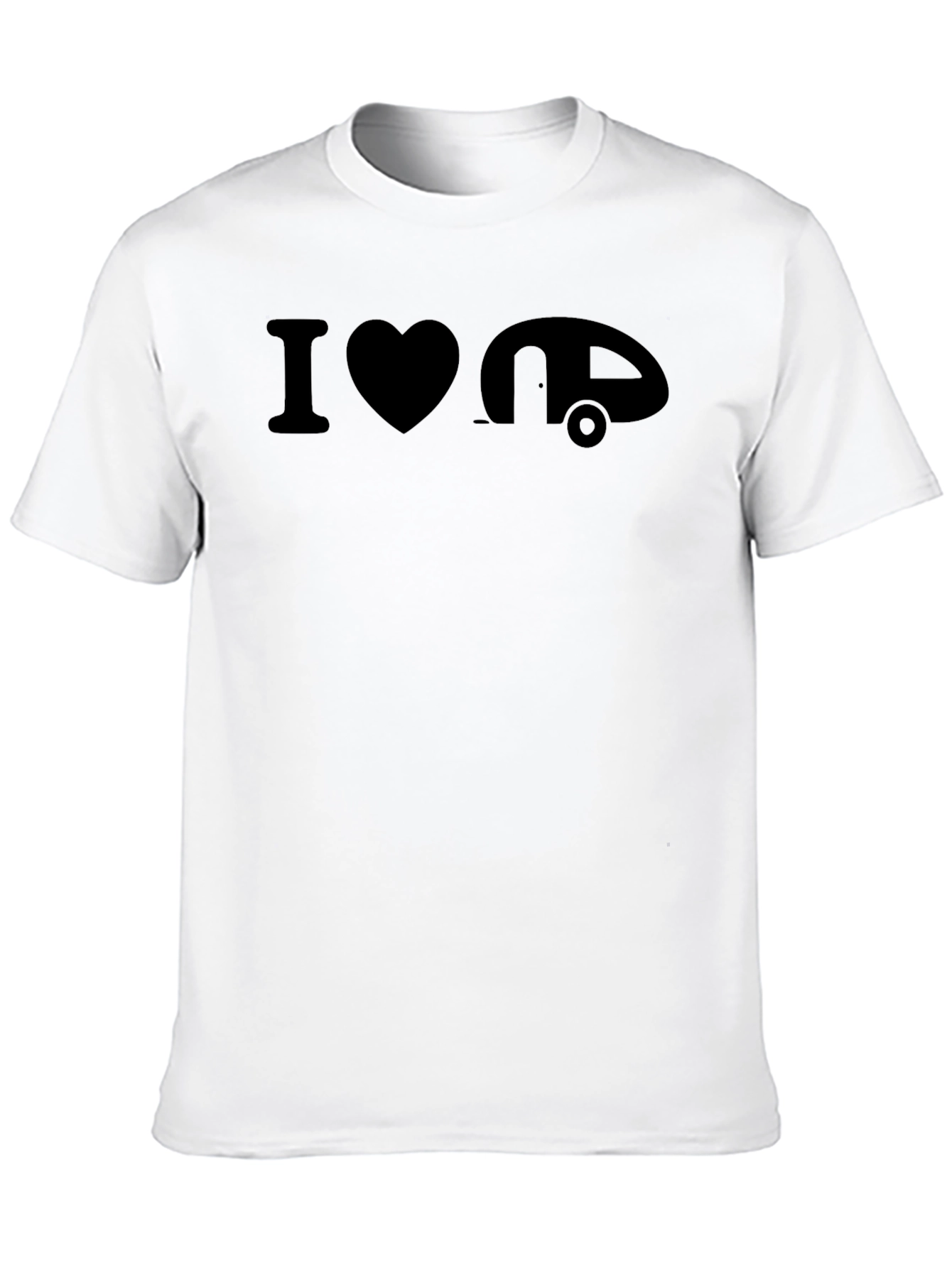 I Heart Camping T-Shirt - Black Graphic Tee