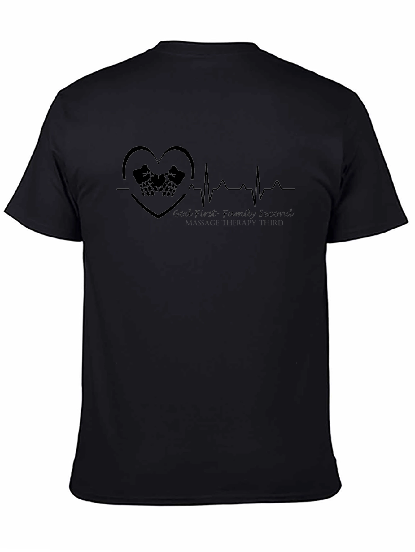 God First Family Second Massage Therapy Tee