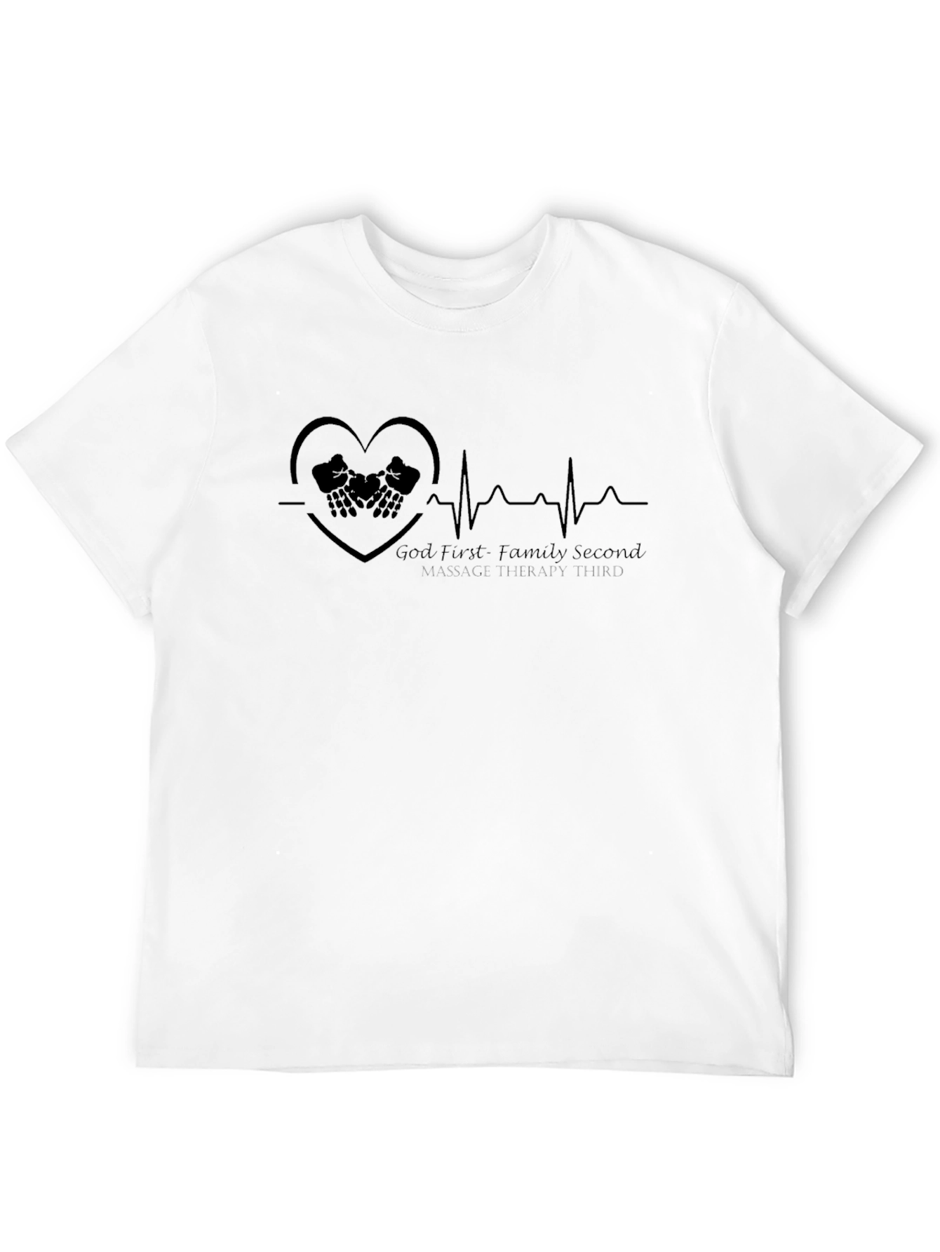 God First Family Second Massage Therapy Tee