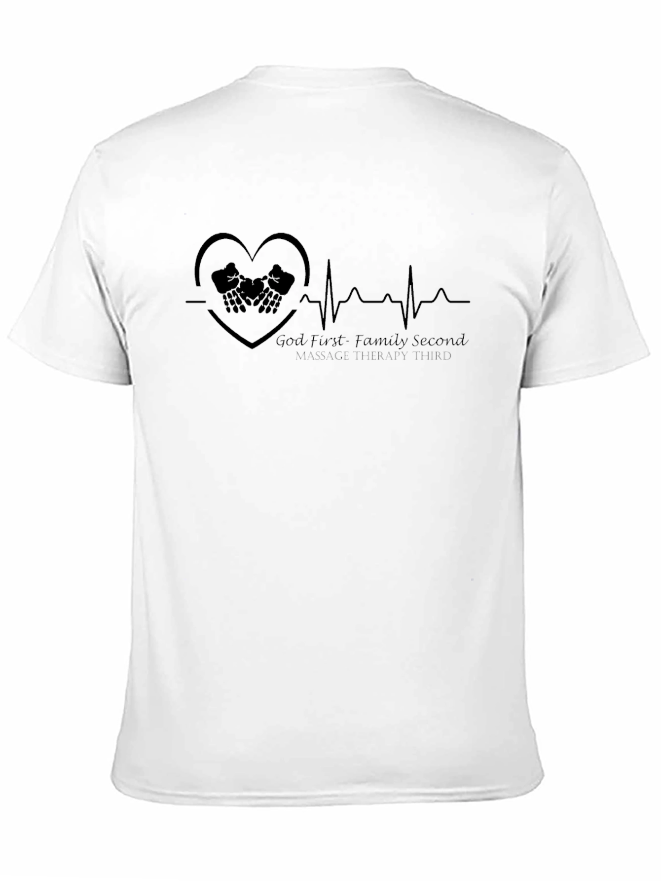 God First Family Second Massage Therapy Tee