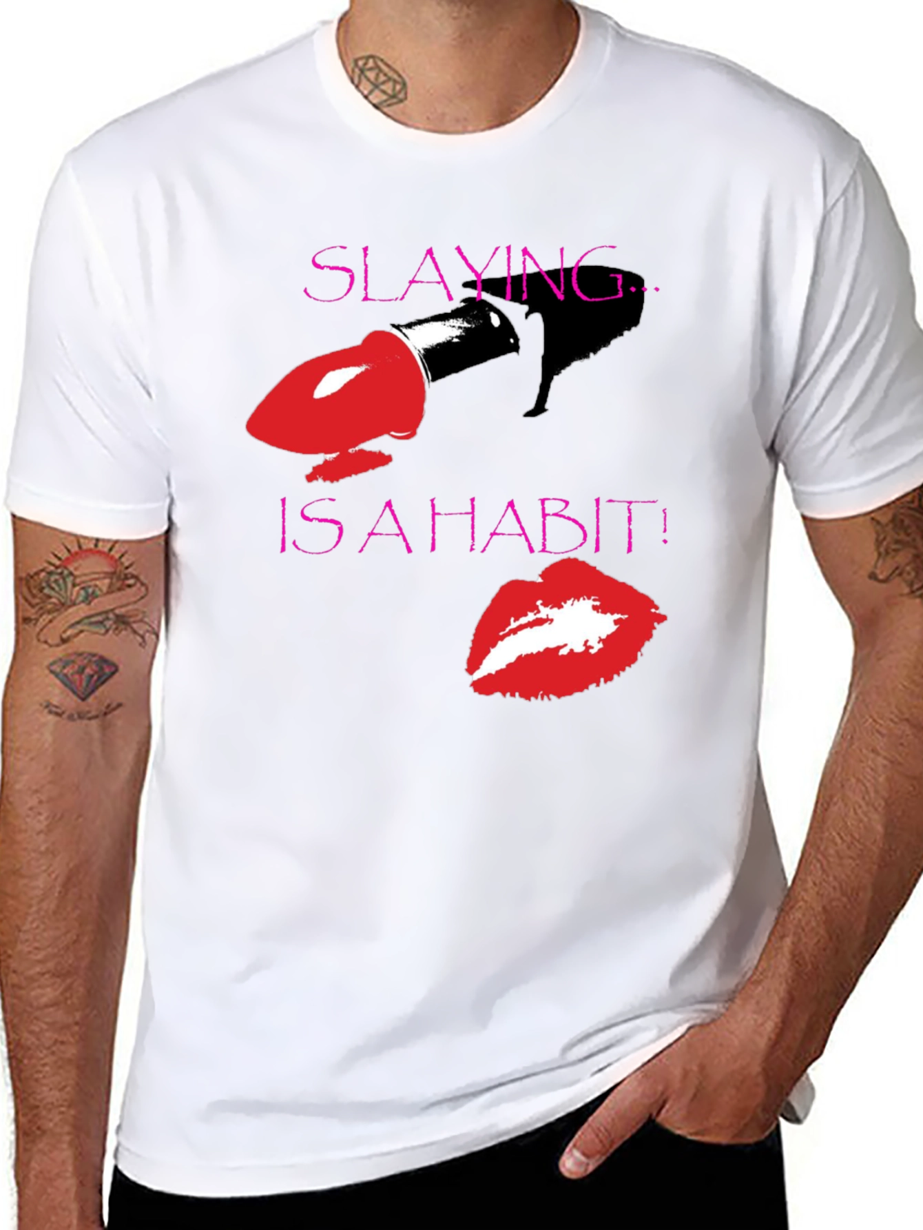 Slaying is a Habit Black T-Shirt