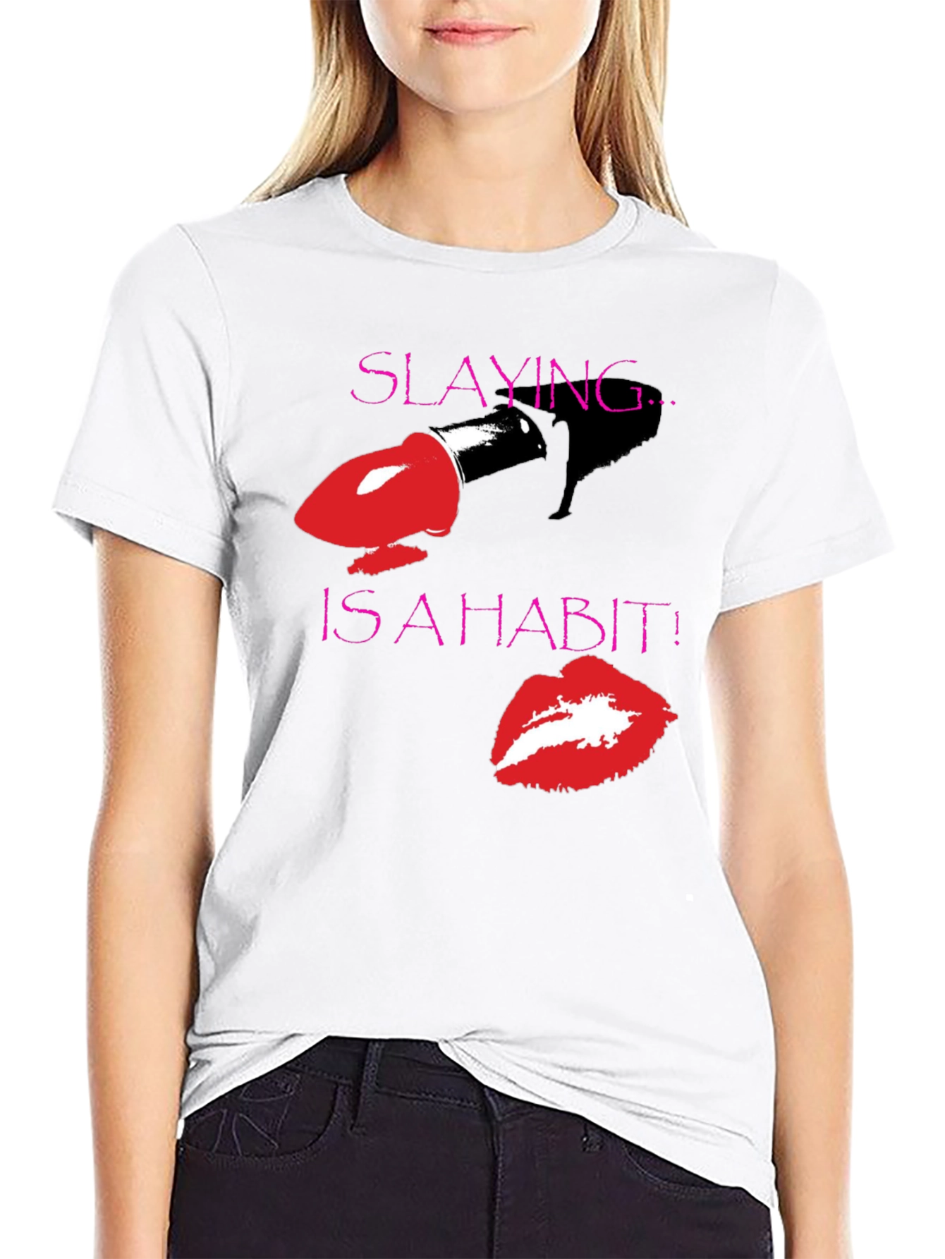 Slaying is a Habit Black T-Shirt