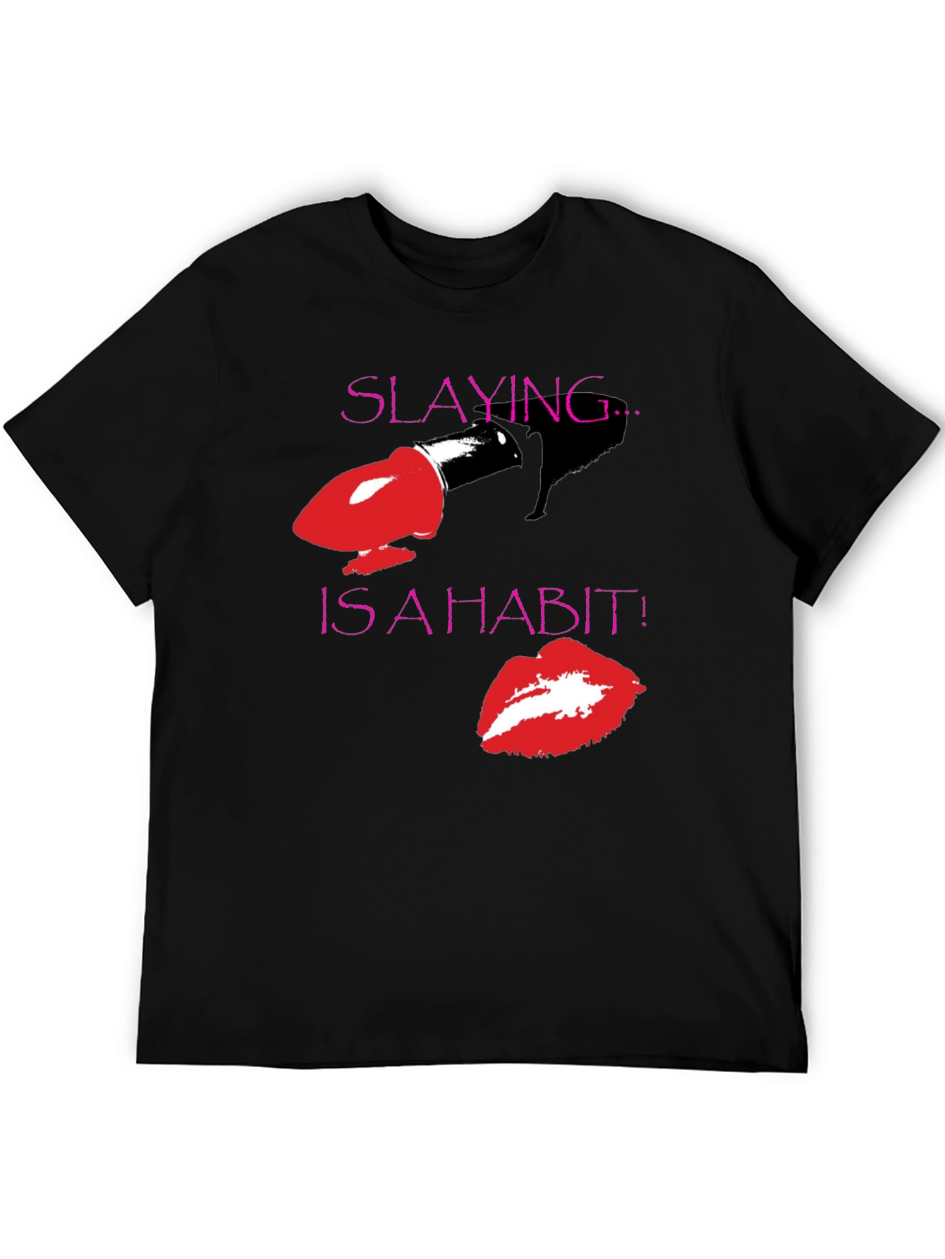 Slaying is a Habit Black T-Shirt