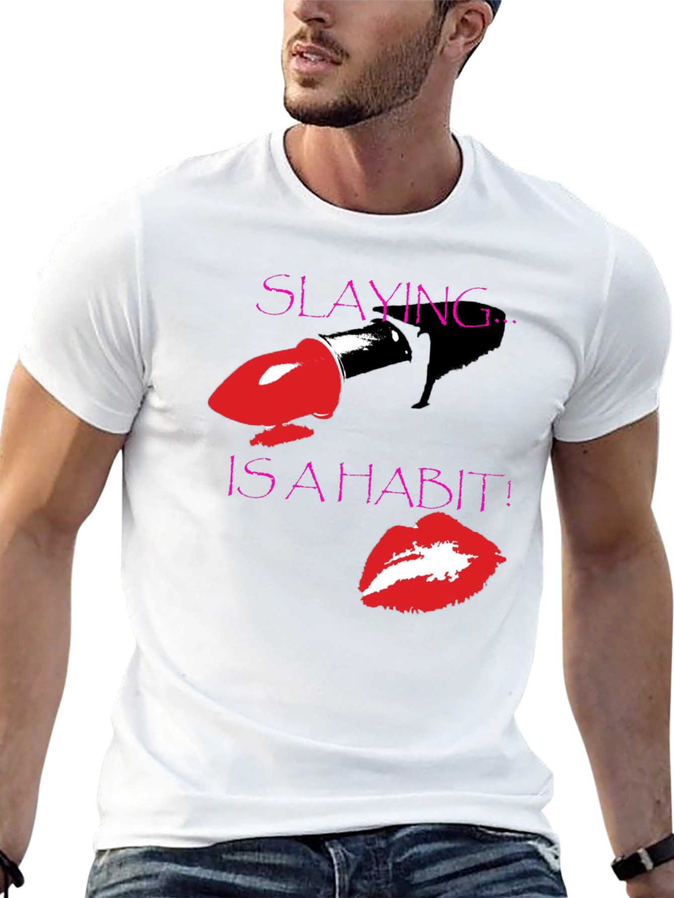Slaying is a Habit Black T-Shirt