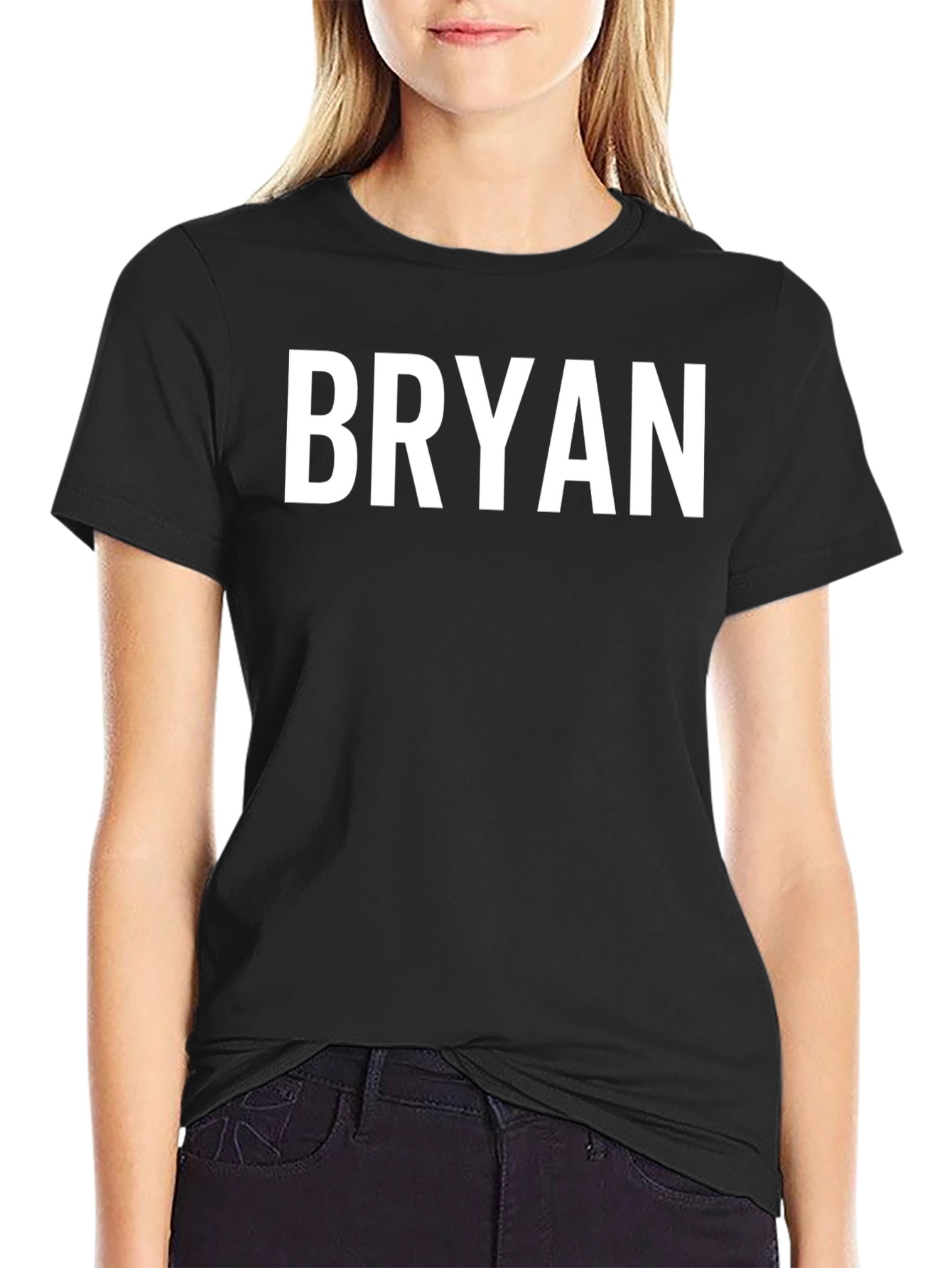 Bryan T-Shirt - Custom Name Black Tee