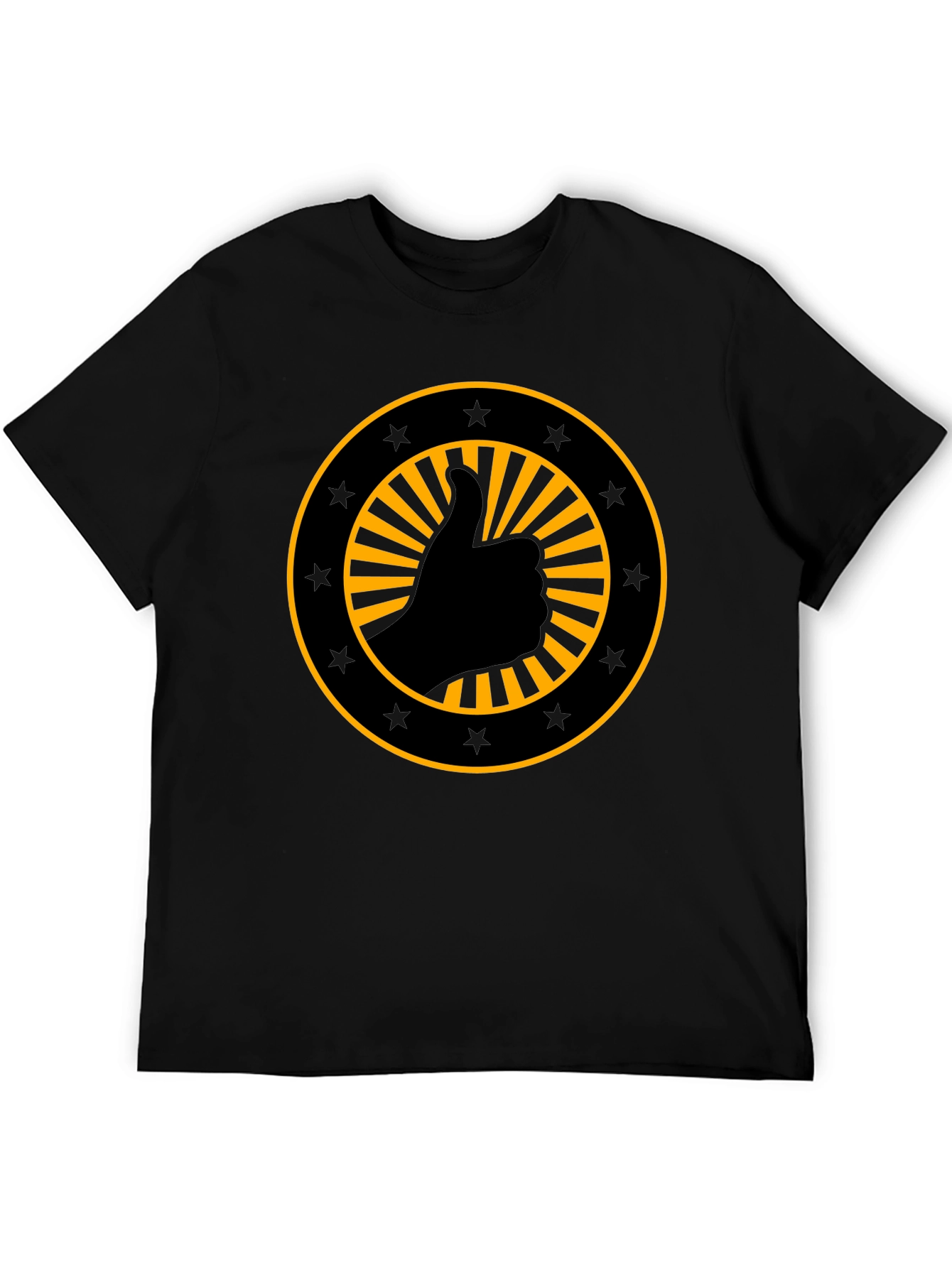 Thumbs Up Graphic Black T-Shirt