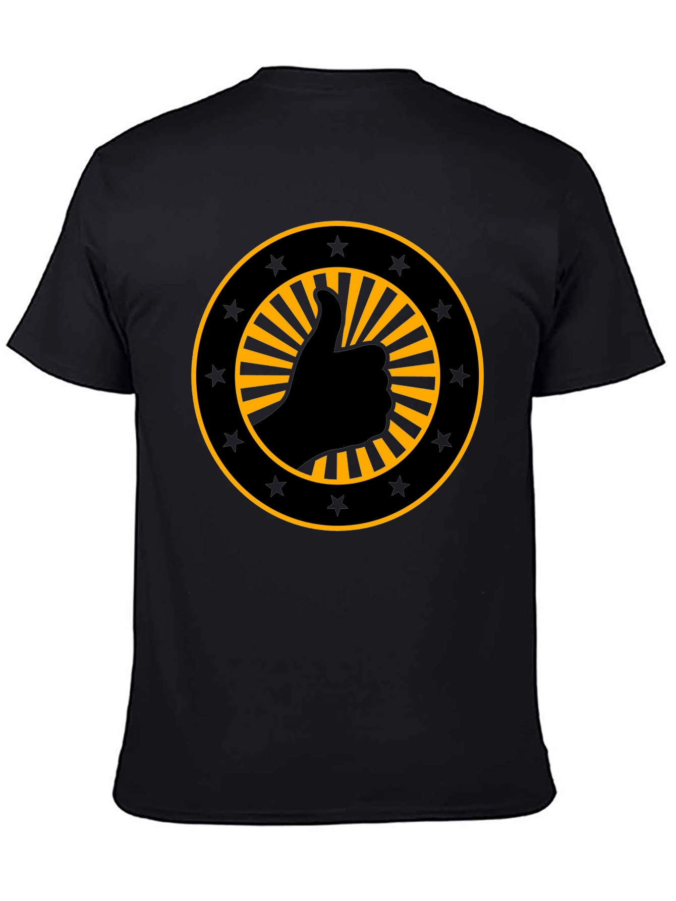 Thumbs Up Graphic Black T-Shirt