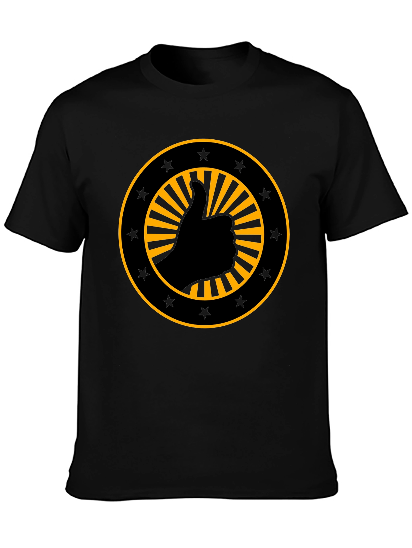 Thumbs Up Graphic Black T-Shirt