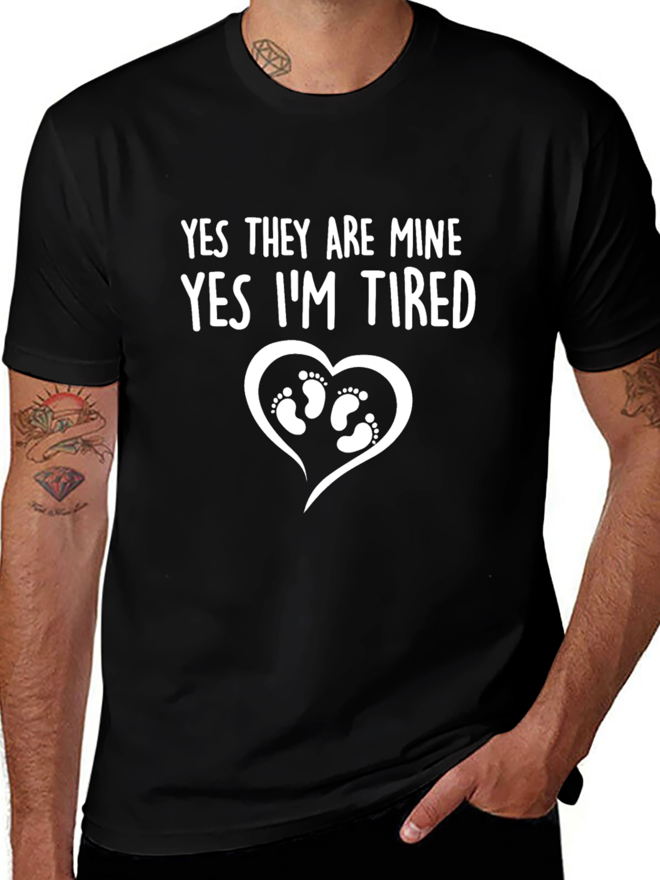 Yes They Are Mine Funny Dad T-Shirt