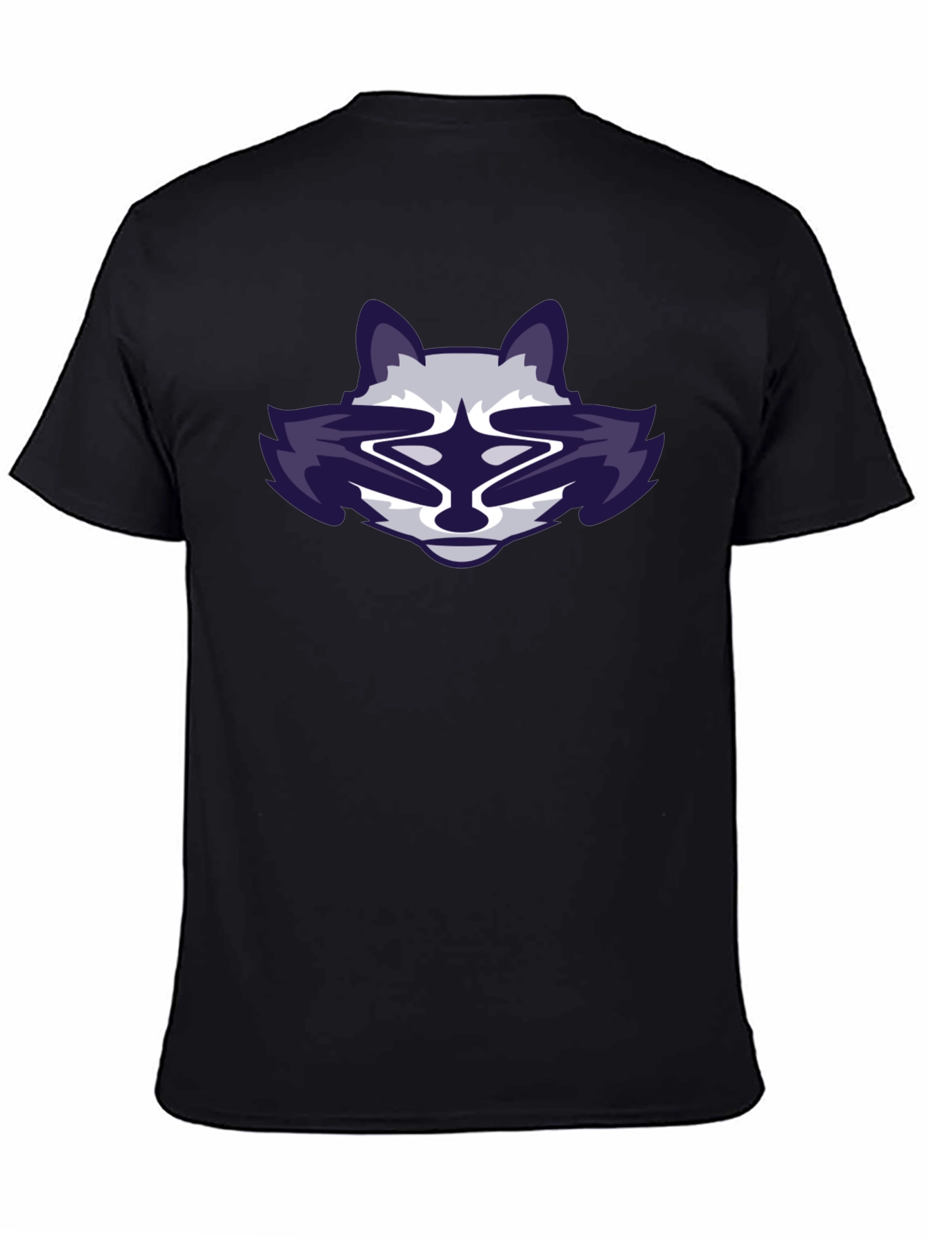 Cool Raccoon Graphic Black T-Shirt