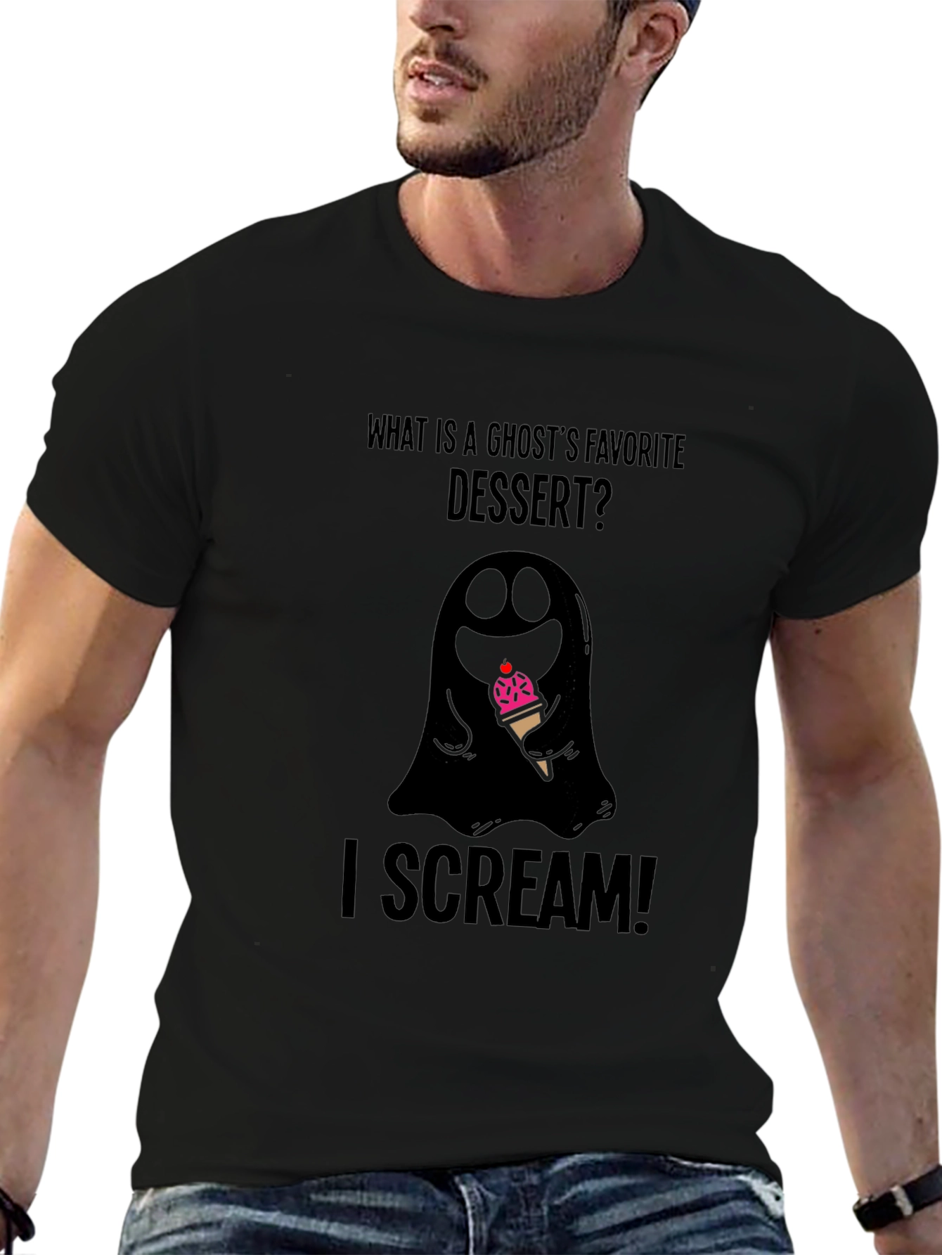 Ghost I Scream Halloween T-Shirt