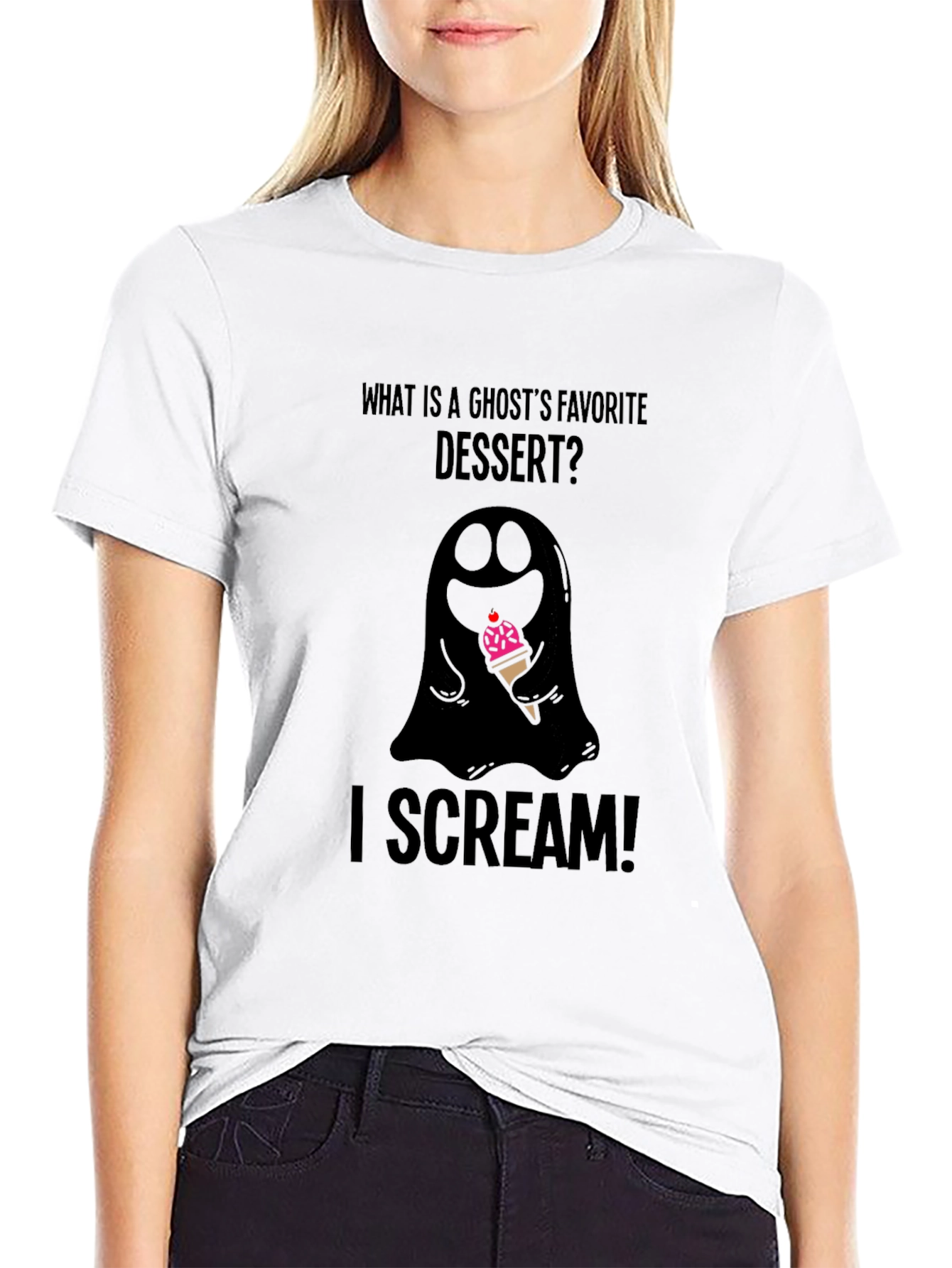 Ghost I Scream Halloween T-Shirt