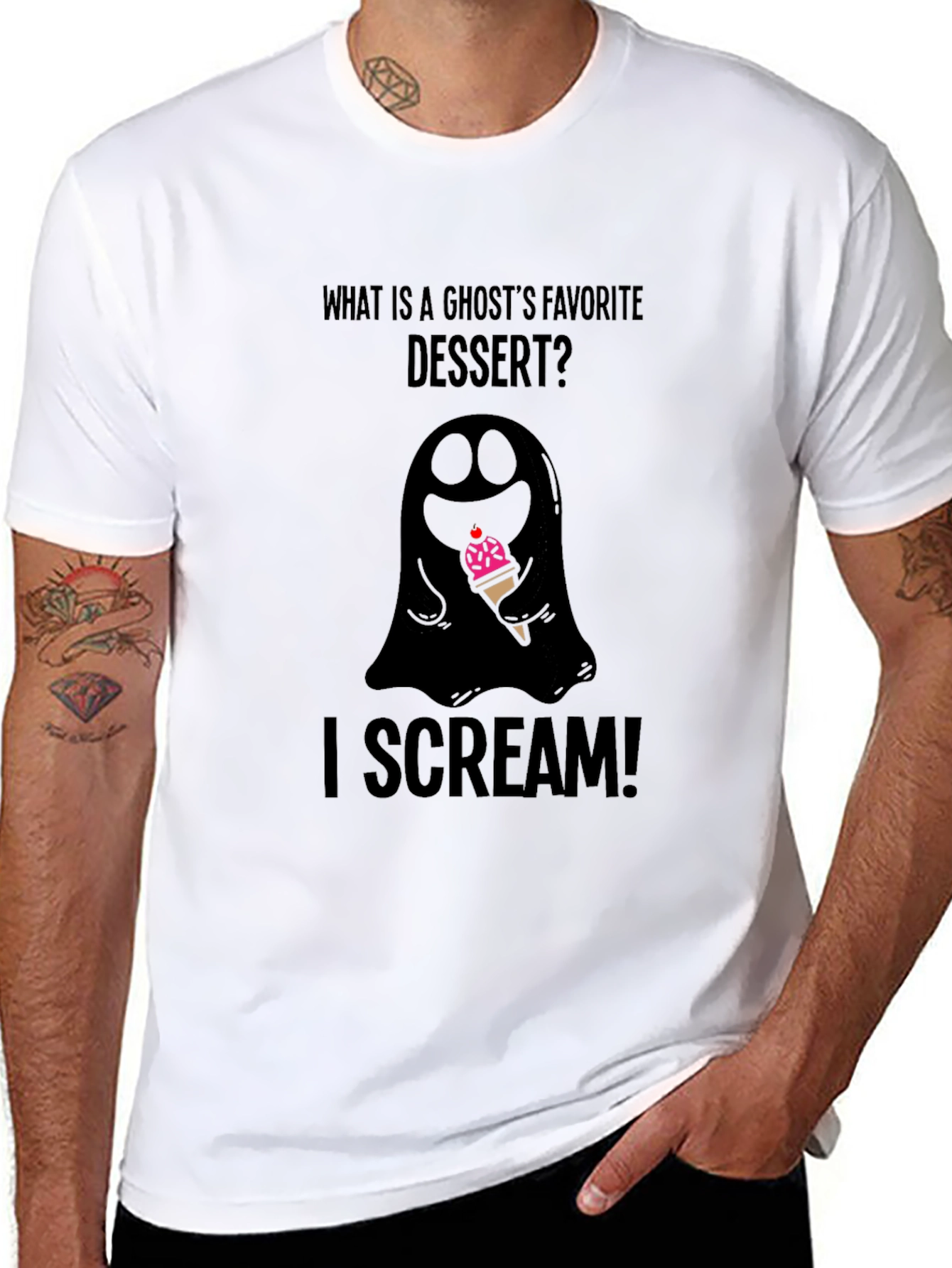 Ghost I Scream Halloween T-Shirt