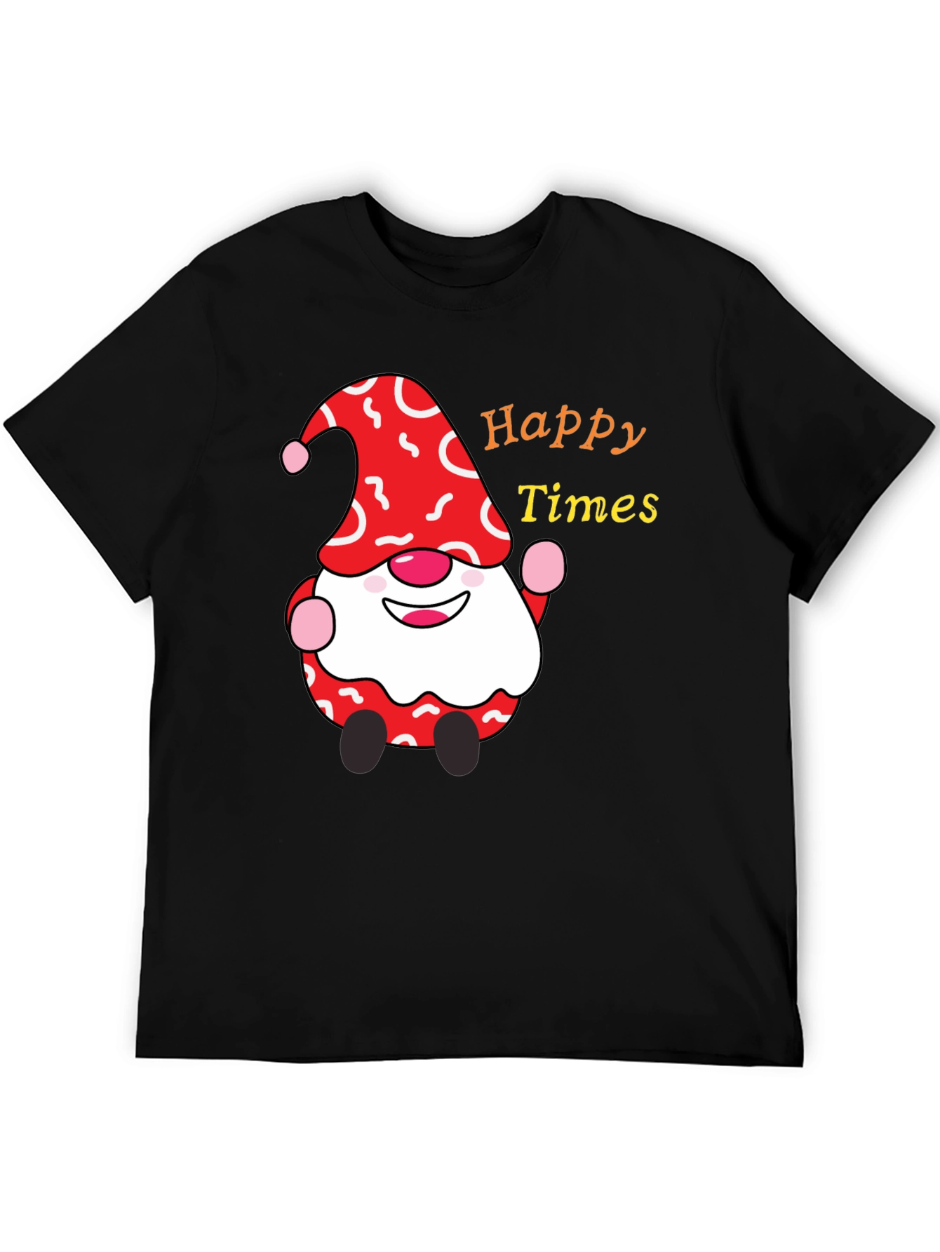 Happy Times Gnome T-Shirt - Festive Holiday Apparel