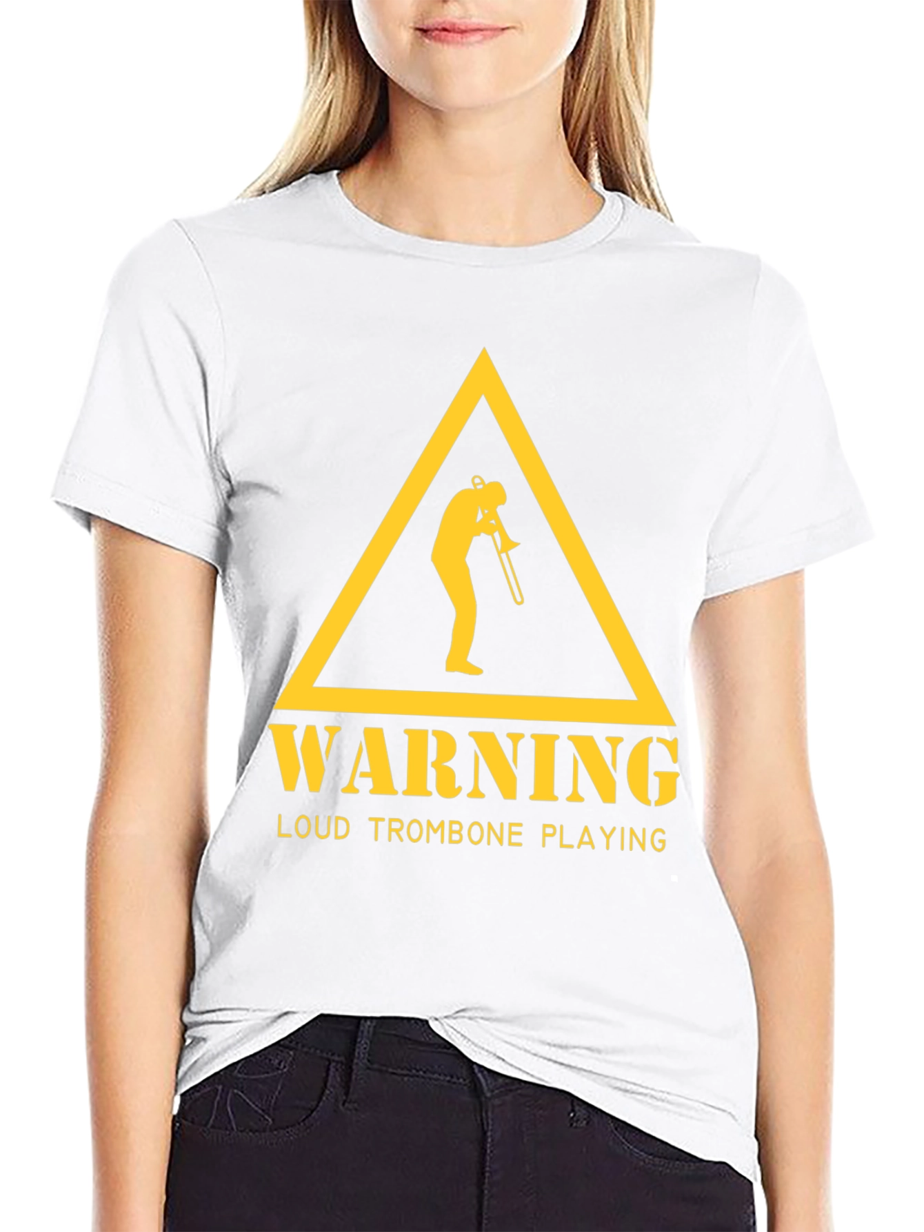 Warning Loud Trombone Playing Graphic Tee