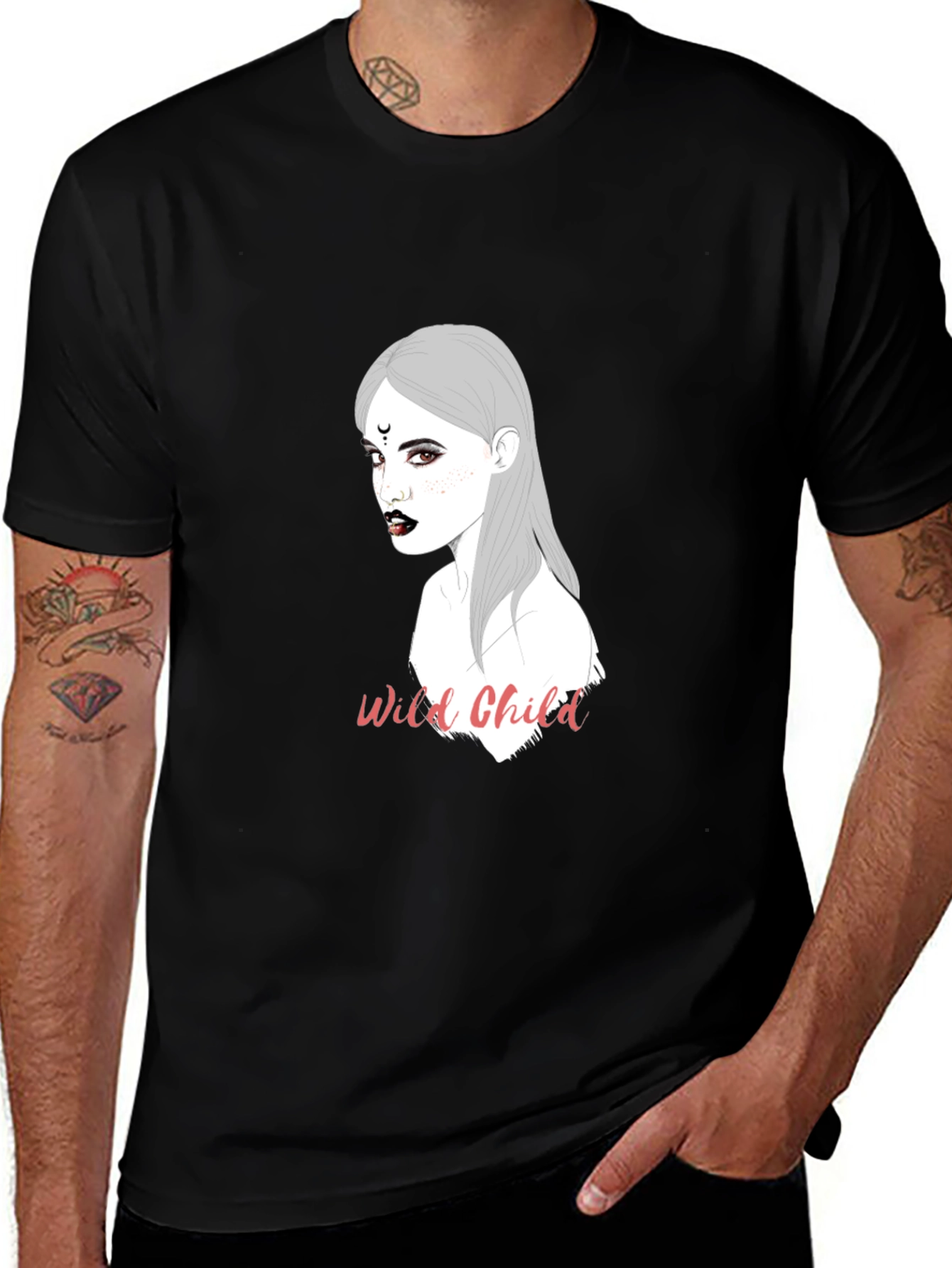 Wild Child Graphic Black T-Shirt