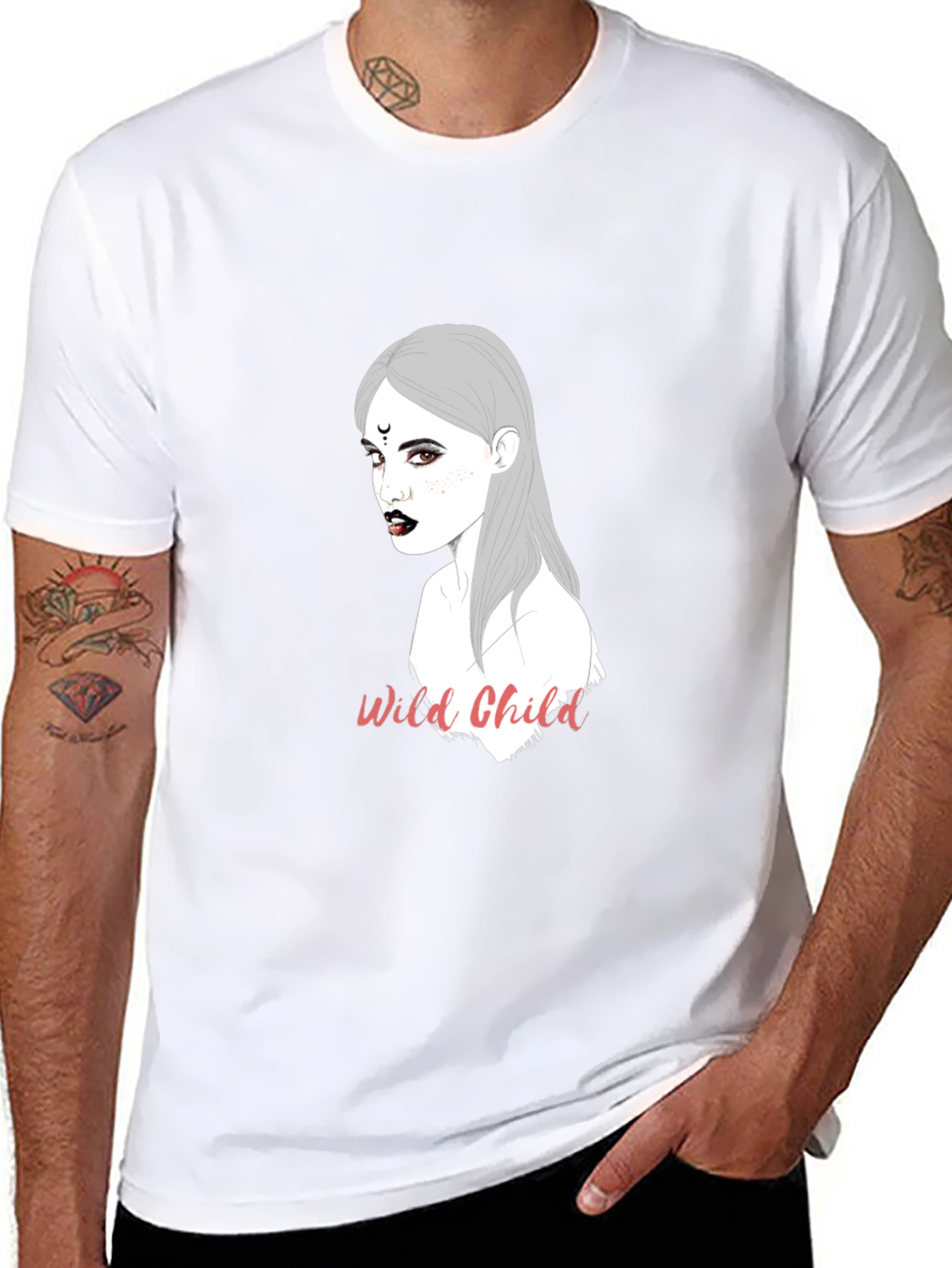 Wild Child Graphic Black T-Shirt