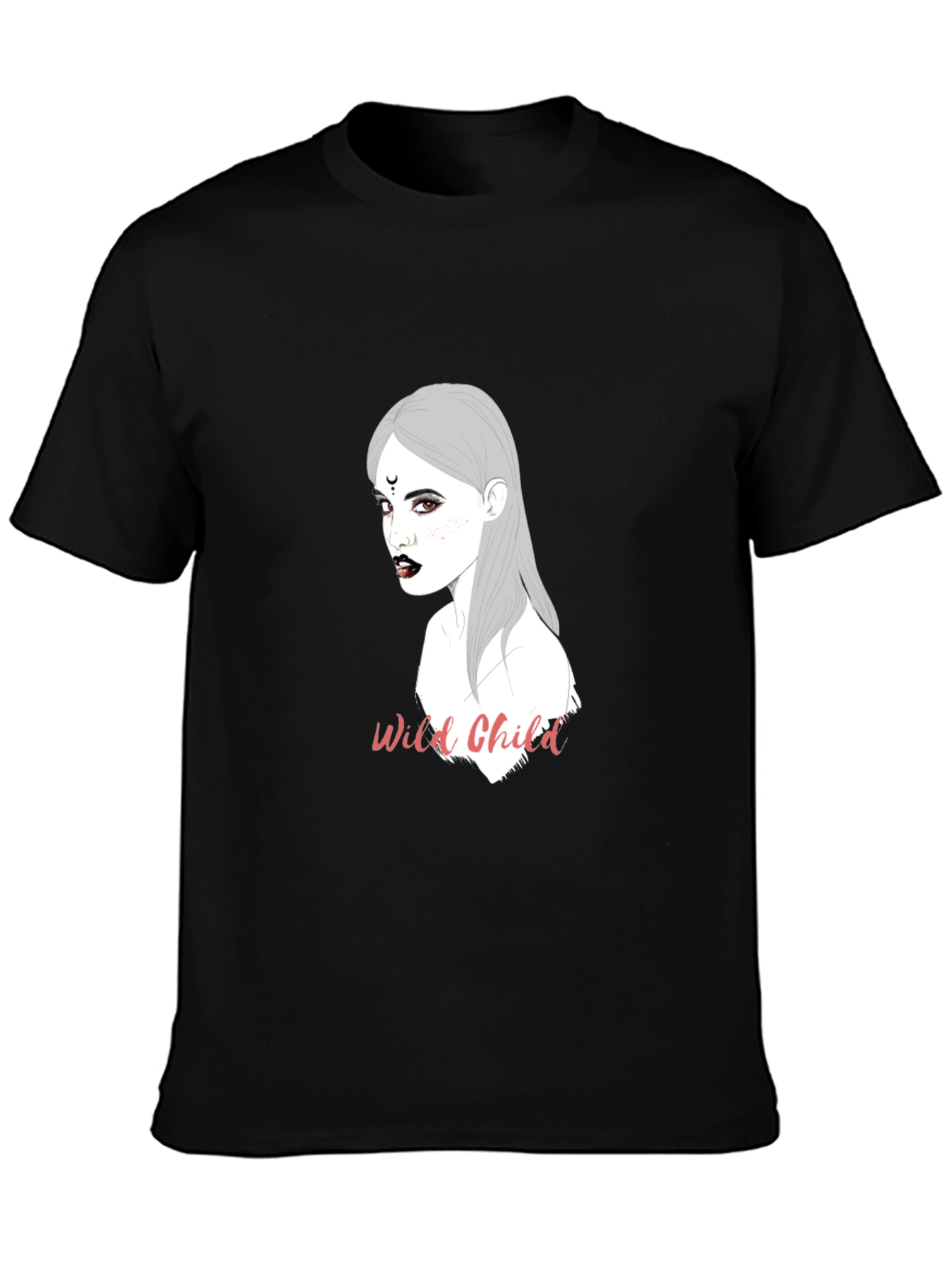 Wild Child Graphic Black T-Shirt