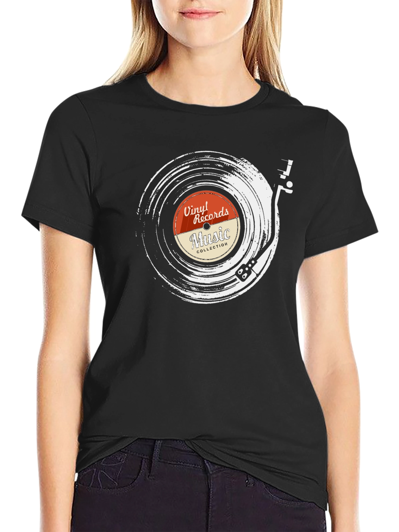 Vinyl Record Music Collection Graphic Tee