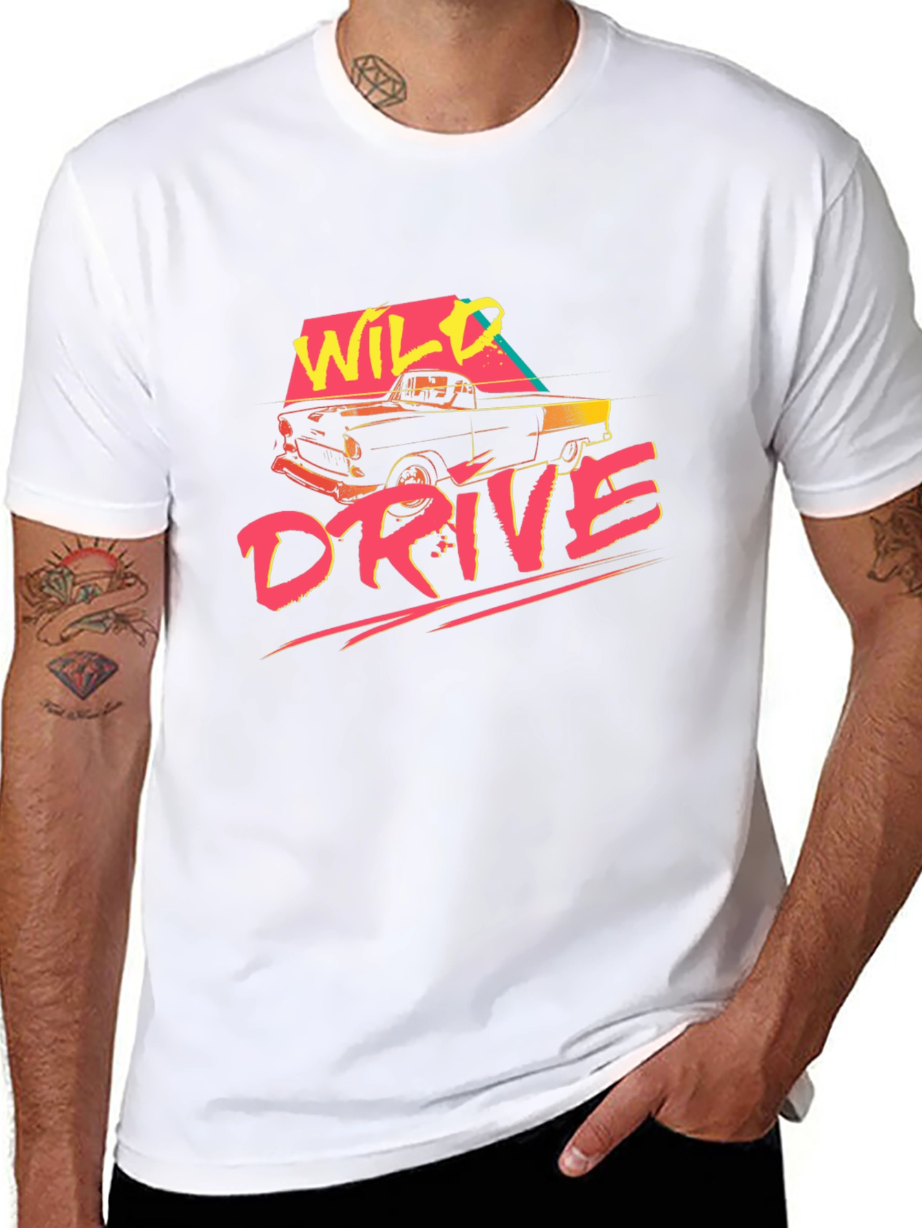 Wild Drive Retro Graphic T-Shirt