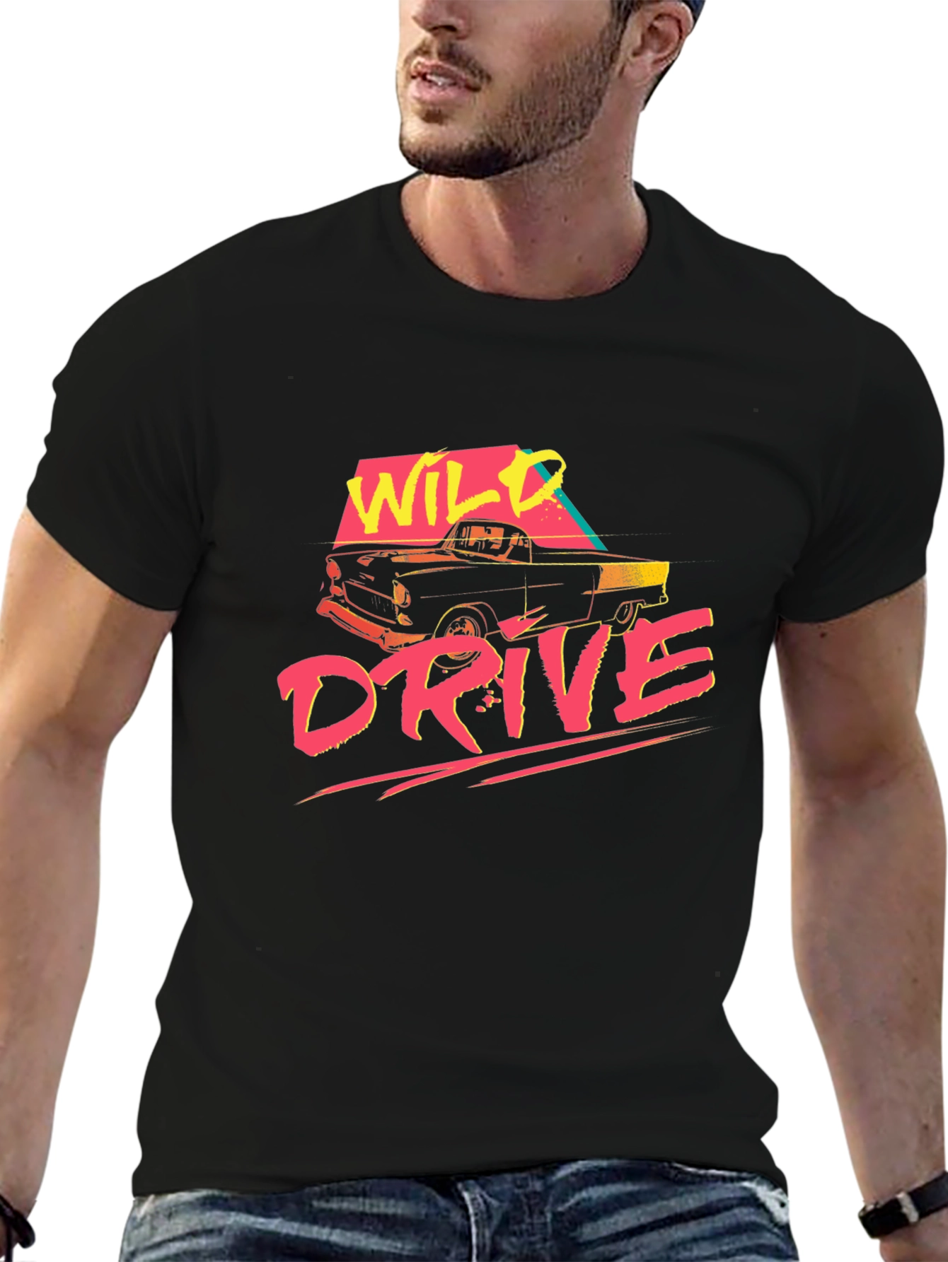 Wild Drive Retro Graphic T-Shirt
