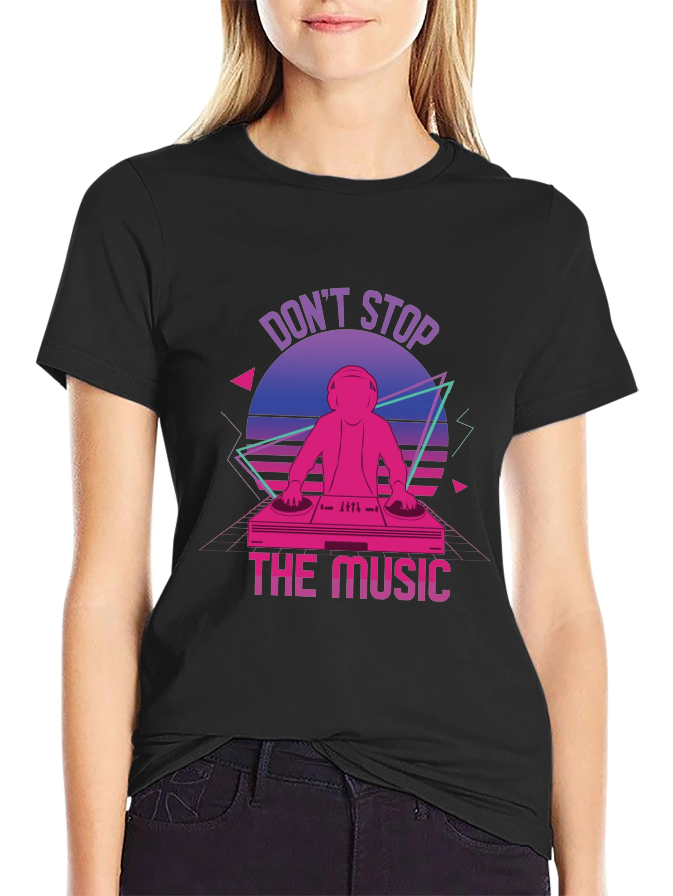 Retro DJ T-Shirt - Dont Stop The Music!