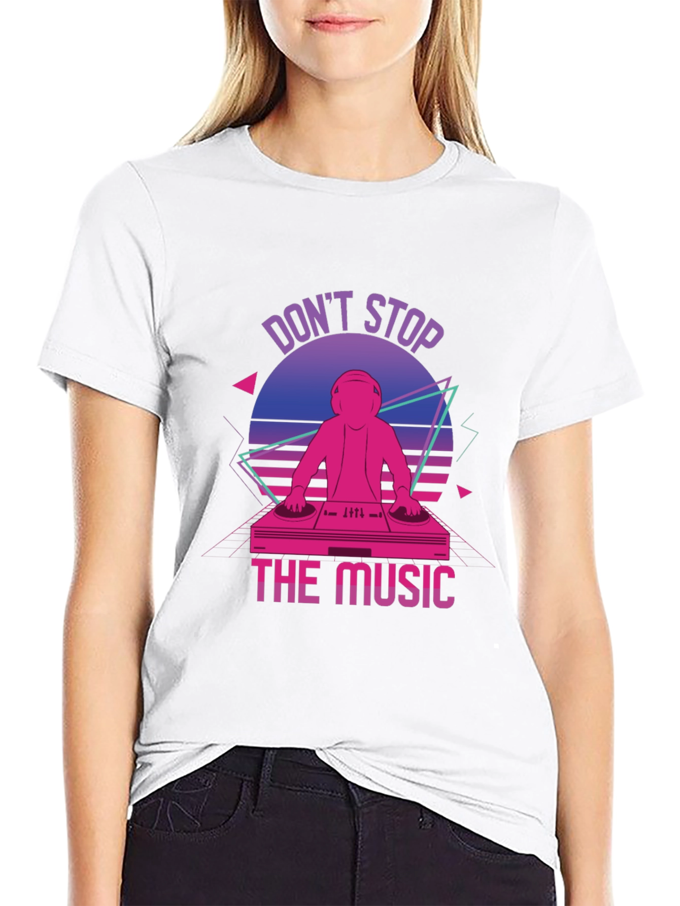 Retro DJ T-Shirt - Dont Stop The Music!