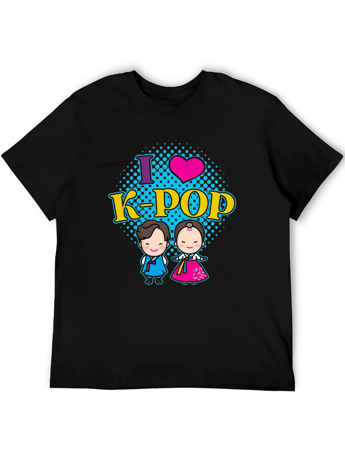 I Love K-Pop T-Shirt Korean Traditional Dress