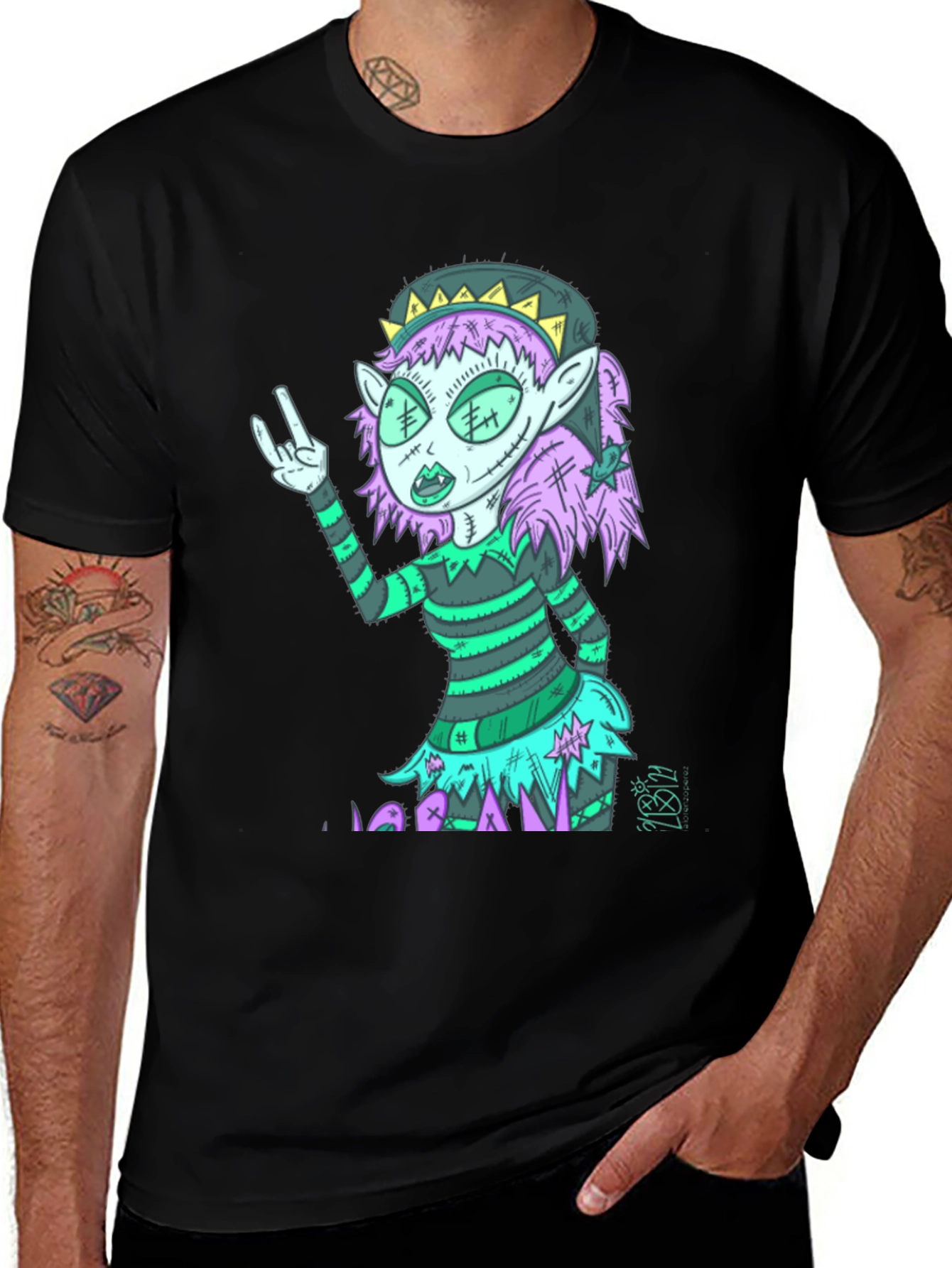 Zombie Elf Graphic T-Shirt