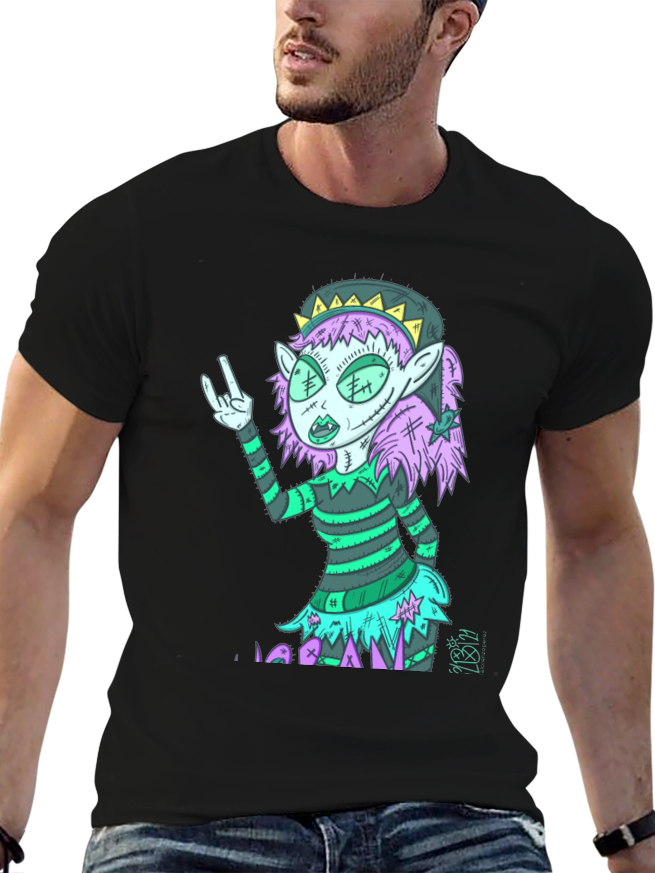 Zombie Elf Graphic T-Shirt