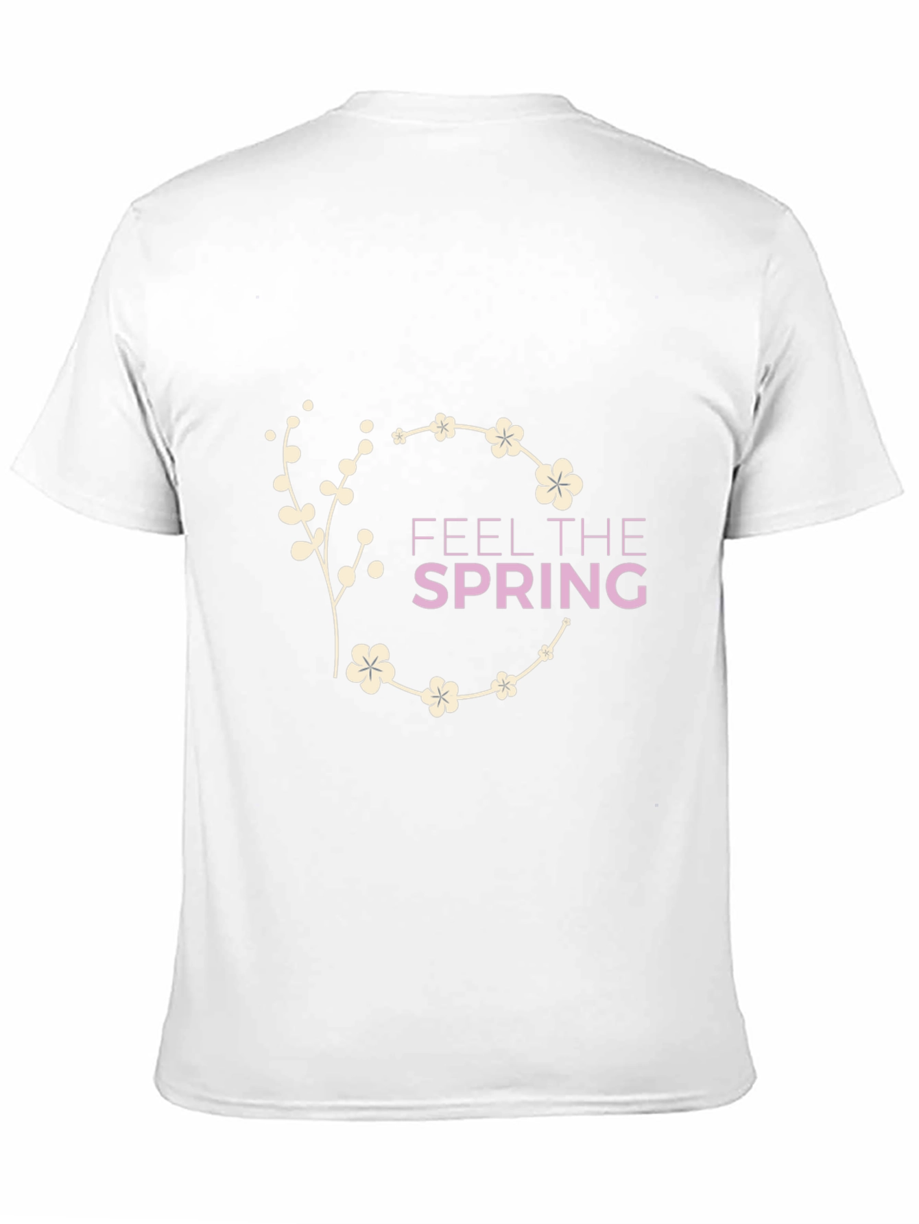 Feel The Spring Graphic Black T-Shirt