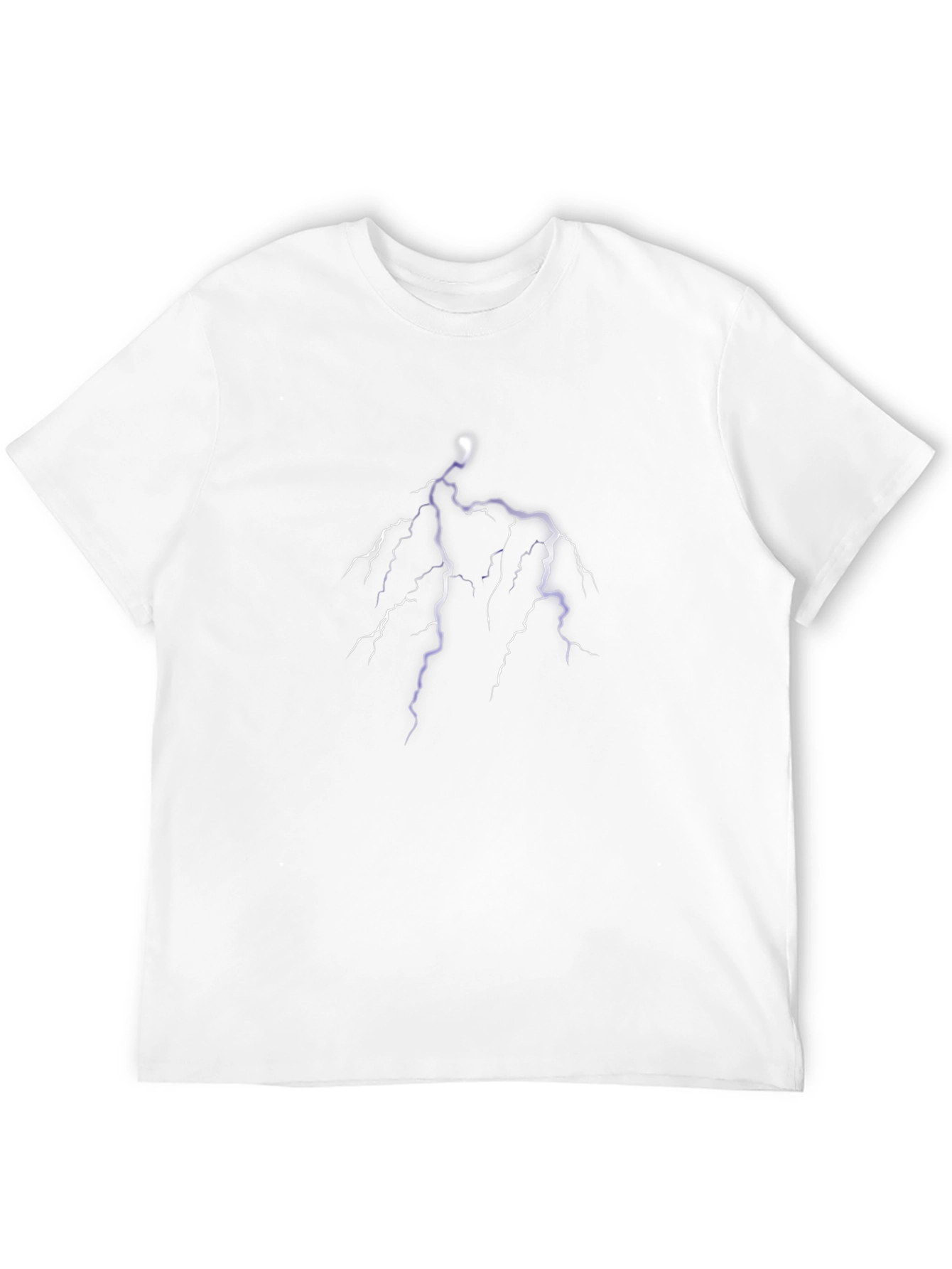 Black Lightning Bolt Graphic Tee