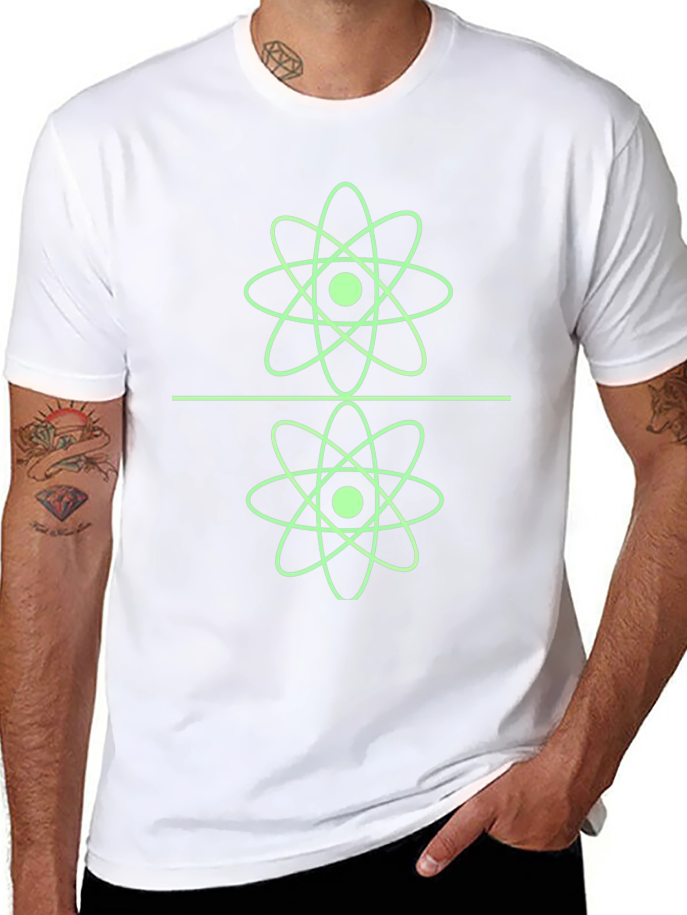 Cool Atom Graphic Tee - Black
