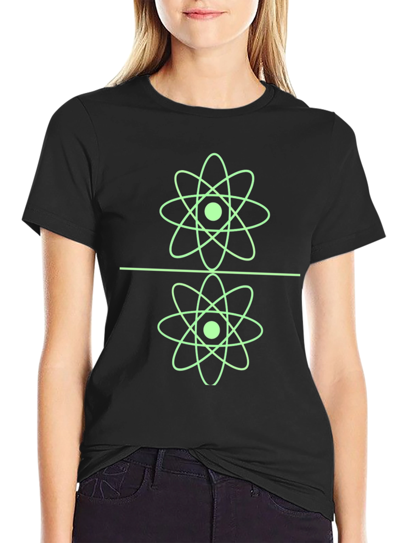 Cool Atom Graphic Tee - Black