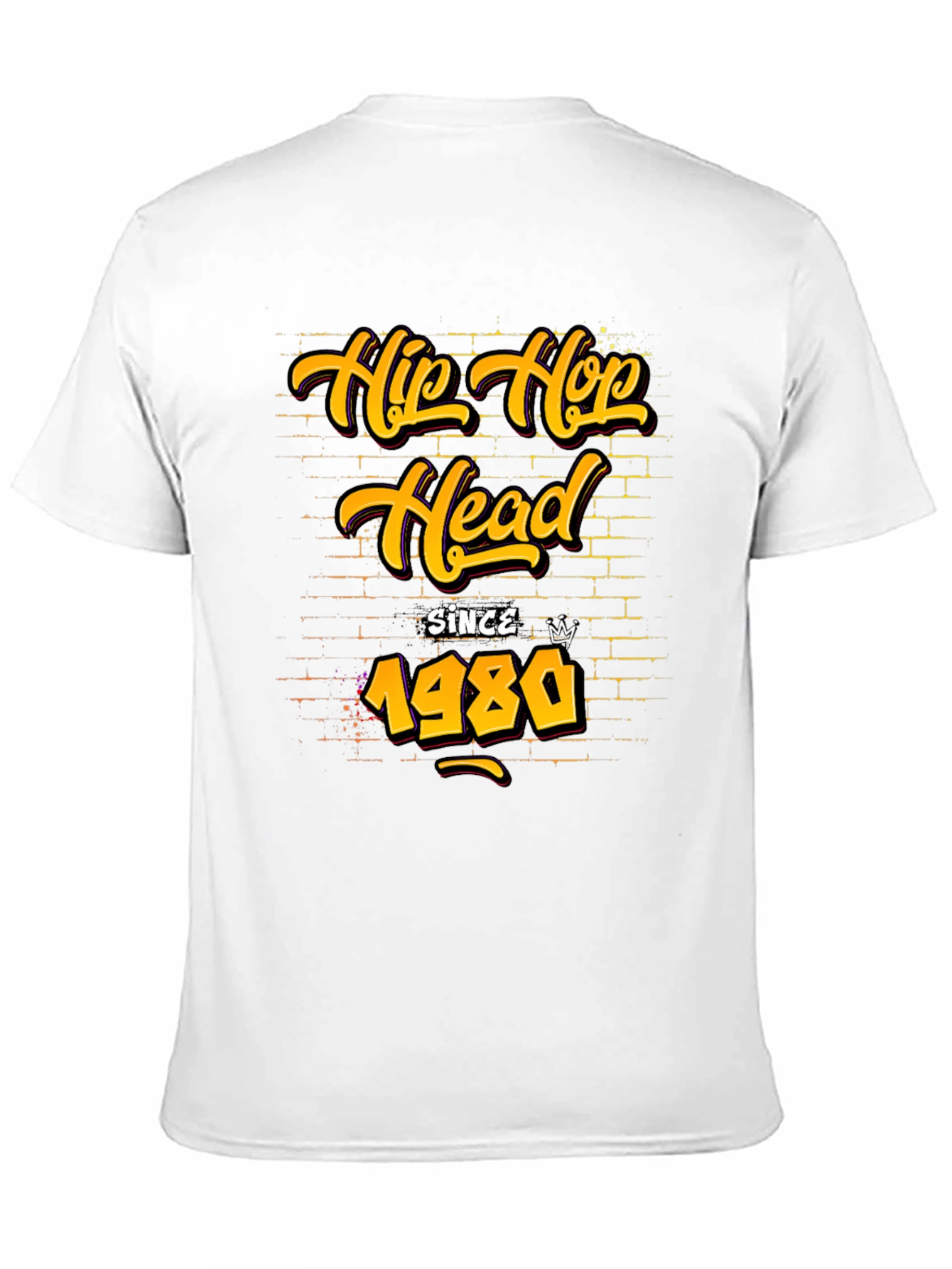 Hip Hop Head Since 1980 Black Graphic Tee