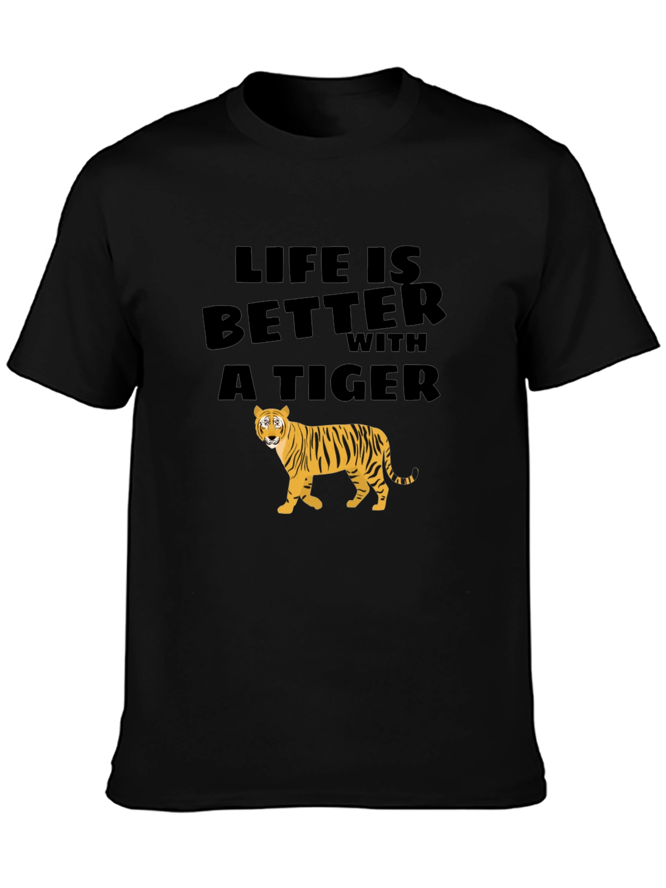 Life is Better with a Tiger Graphic Tee
