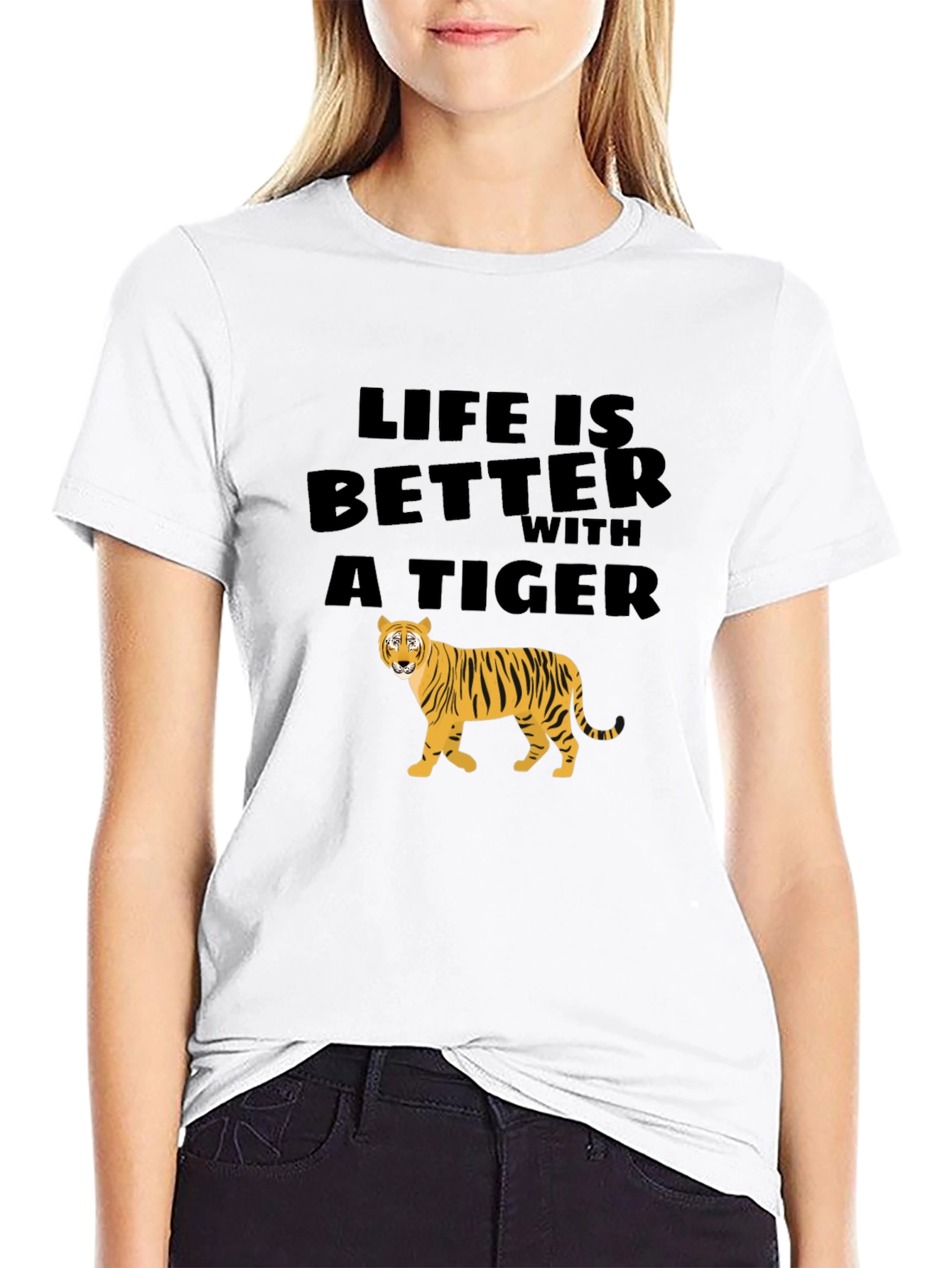 Life is Better with a Tiger Graphic Tee