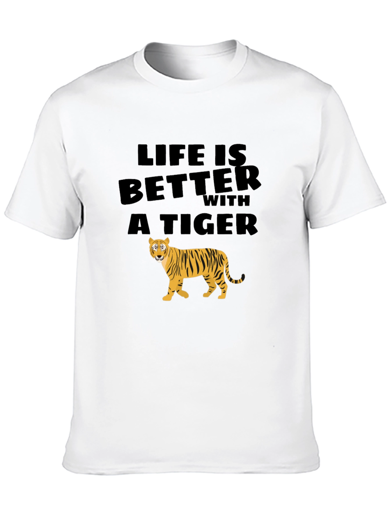 Life is Better with a Tiger Graphic Tee