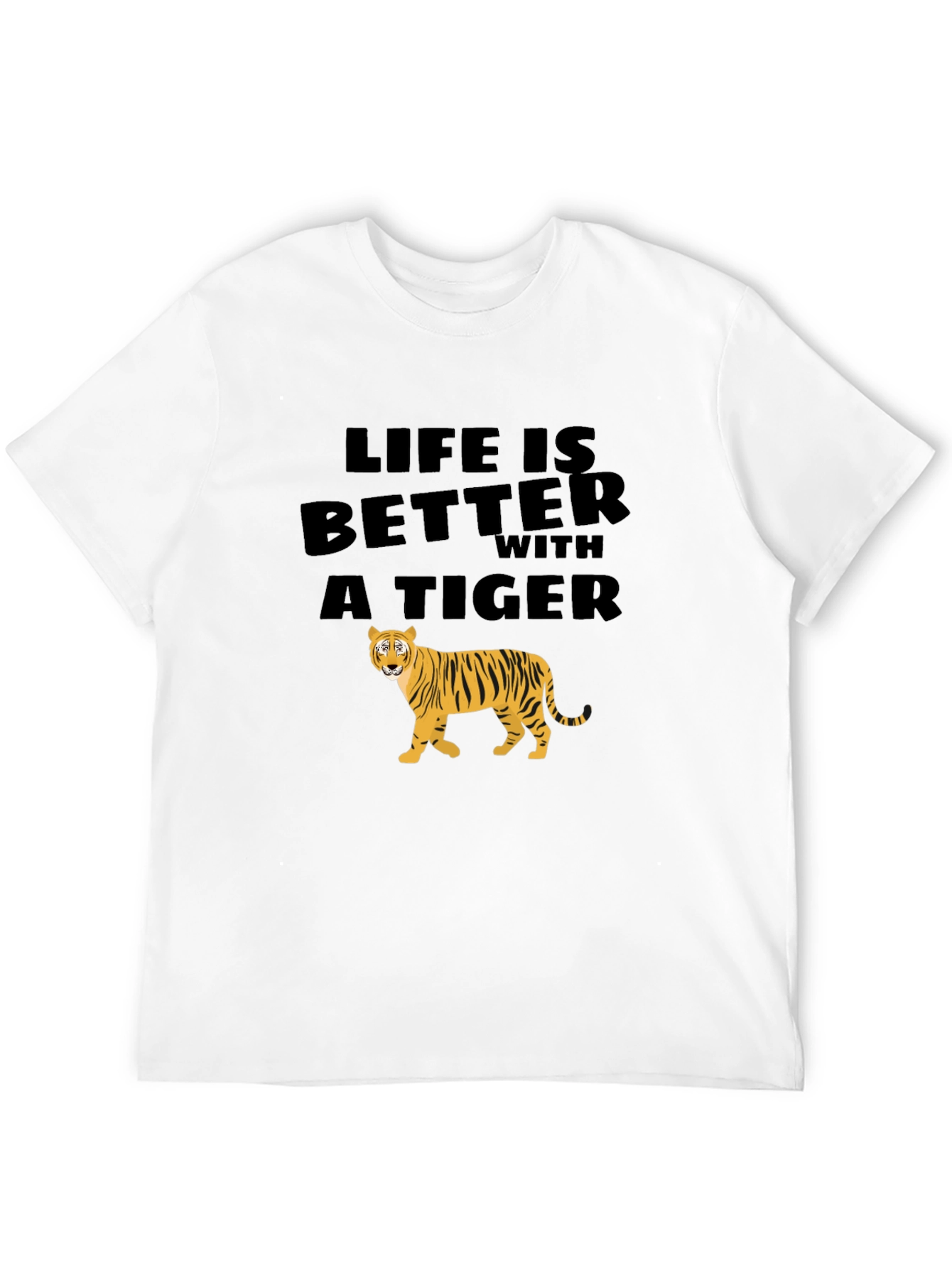Life is Better with a Tiger Graphic Tee