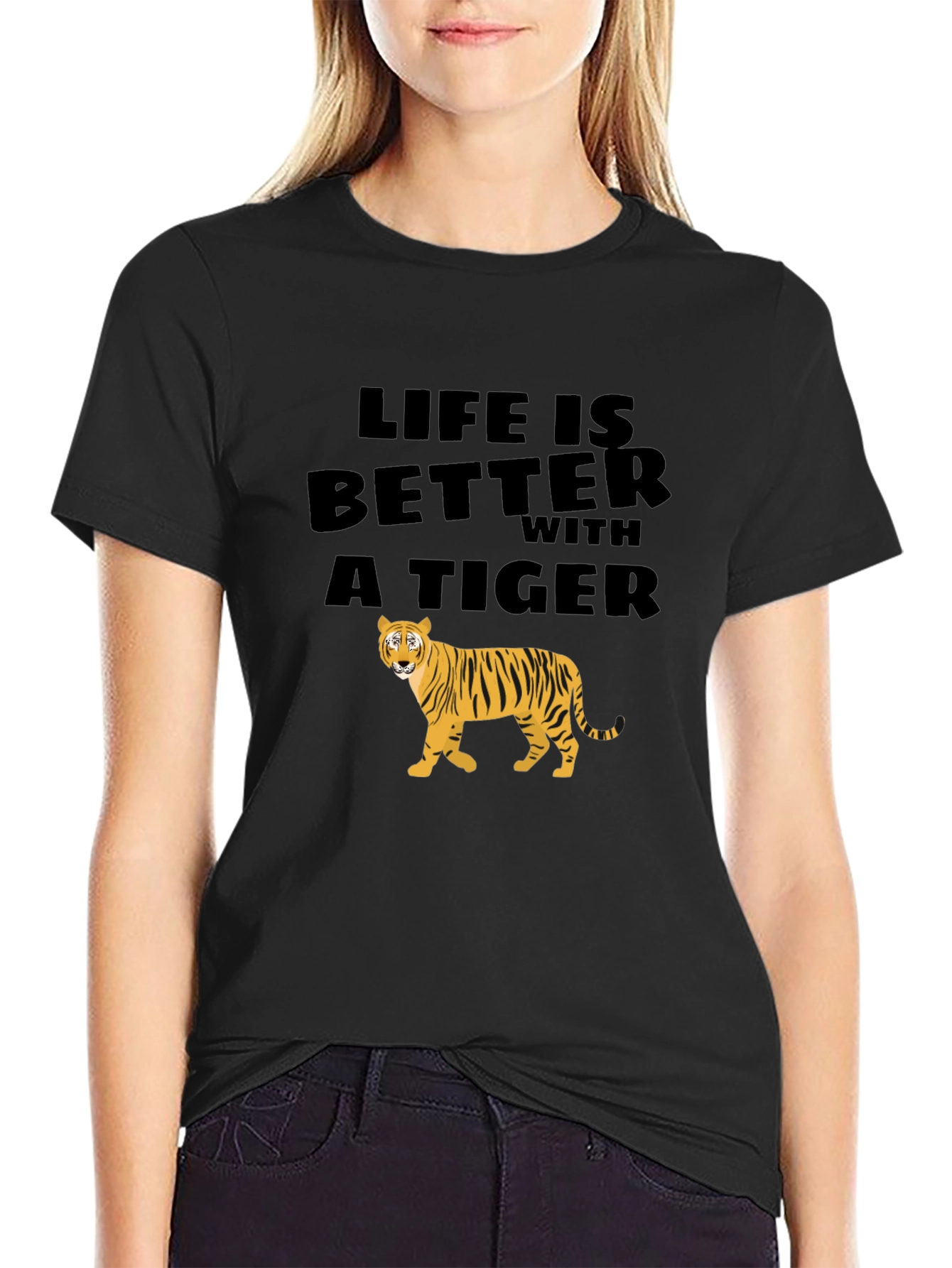 Life is Better with a Tiger Graphic Tee