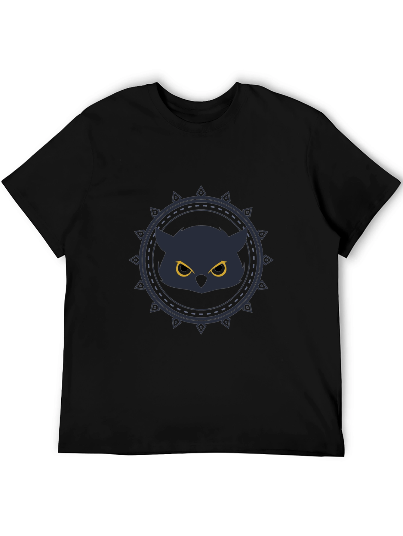 Owl Graphic Black T-Shirt