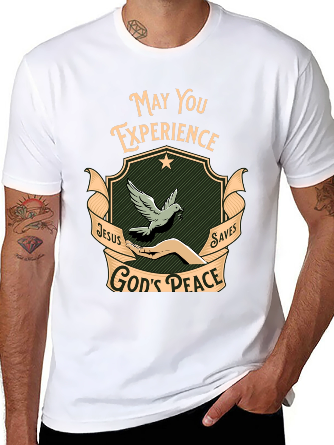 Experience Gods Peace Black T-Shirt