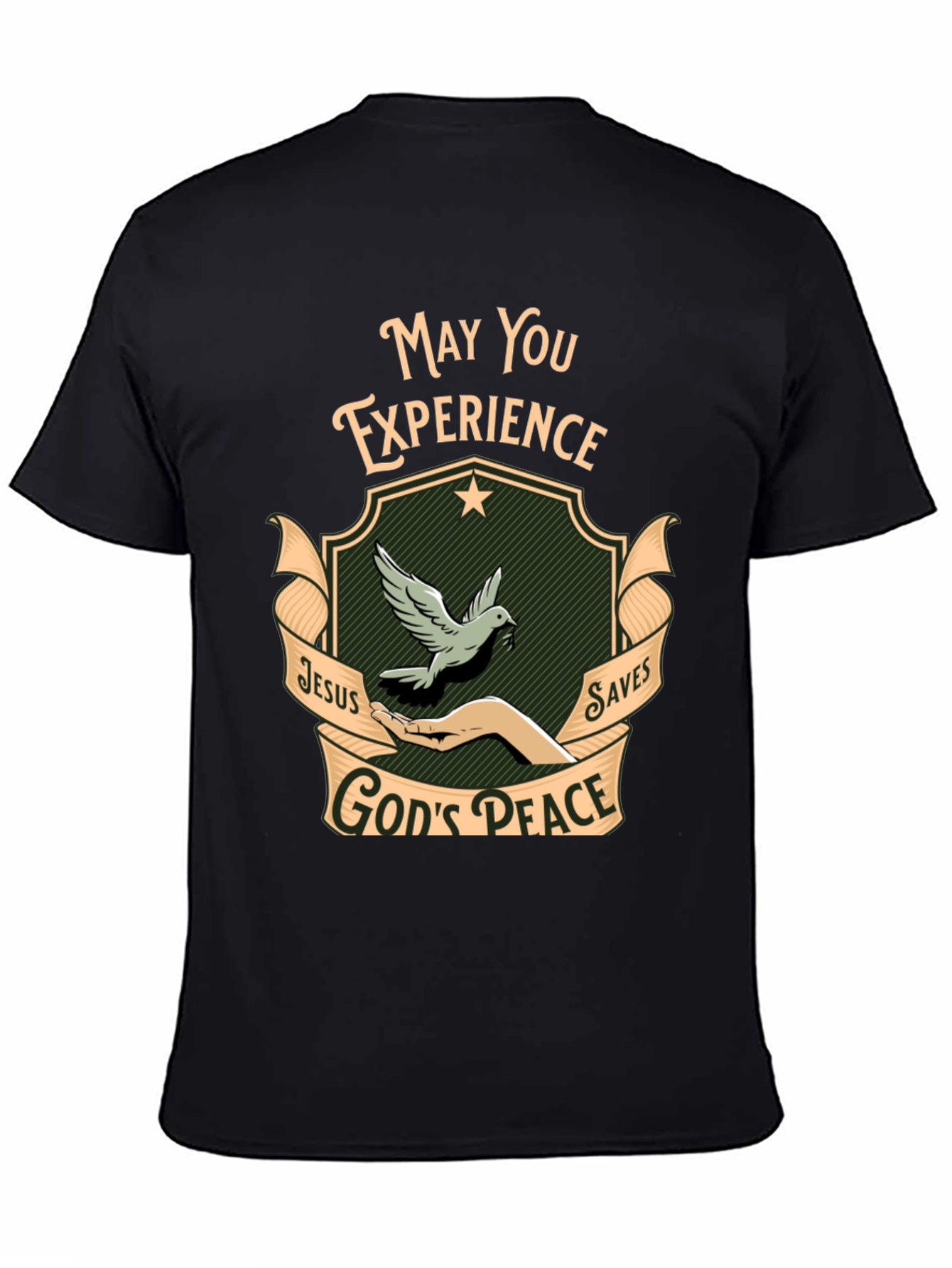 Experience Gods Peace Black T-Shirt
