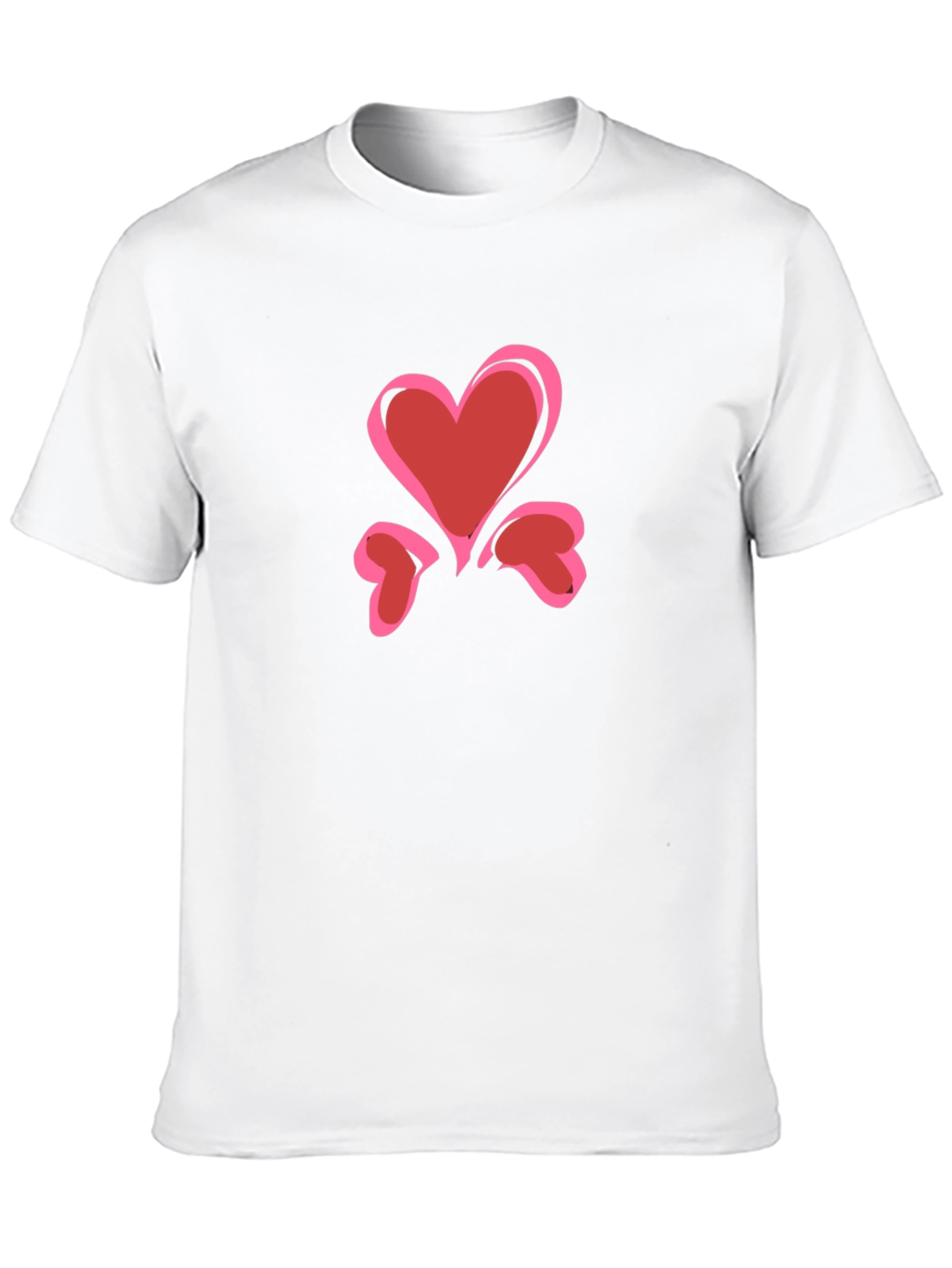 Heart Graphic Black T-Shirt | Love Tee